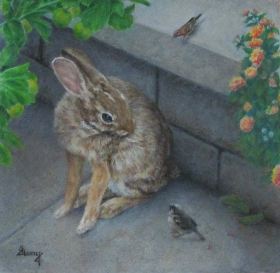 'You missed a spot!' (Acrylic, Sold)
