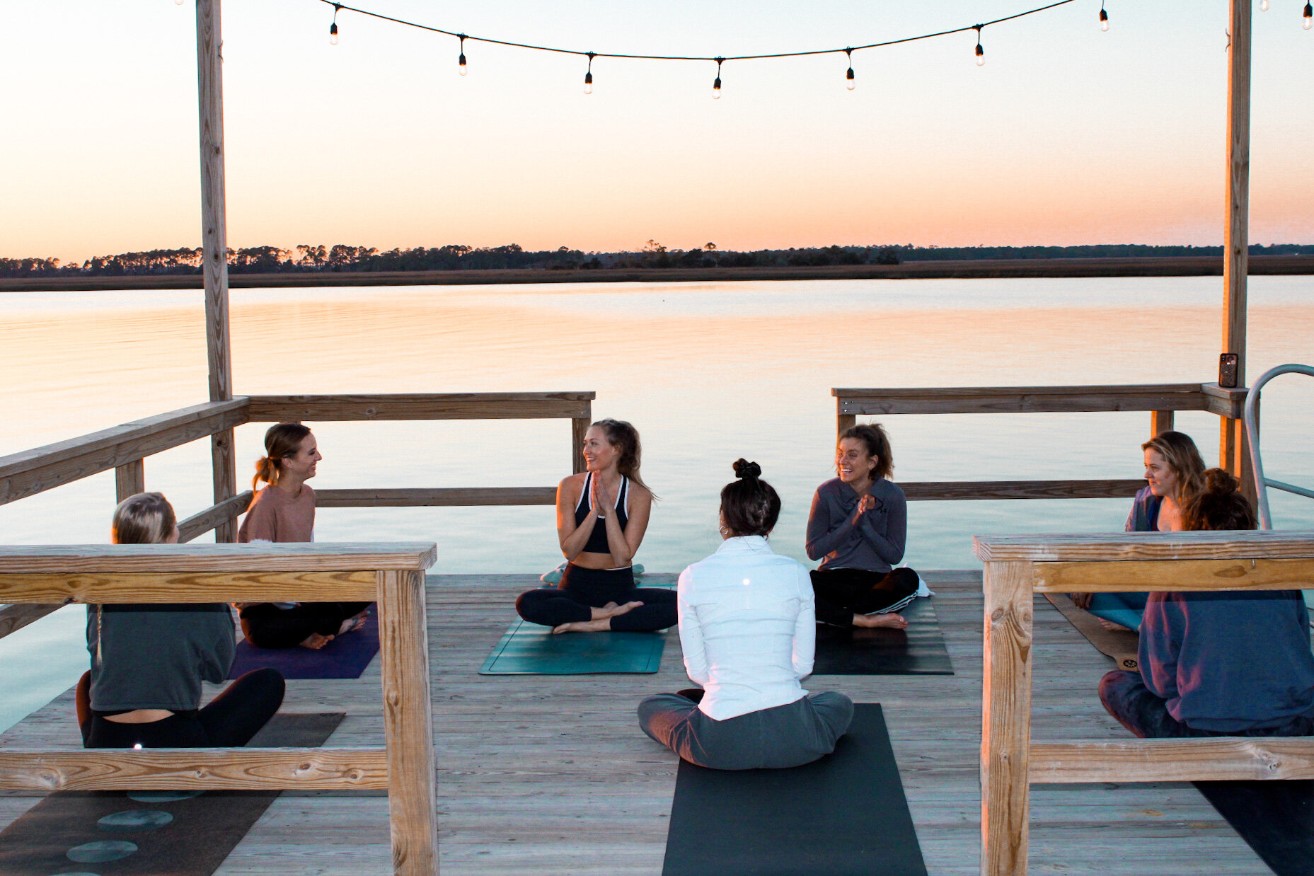Nothing more magical than a private group practice on Folly Beach. 