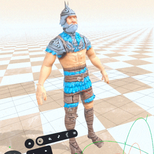 viking model edited in VR