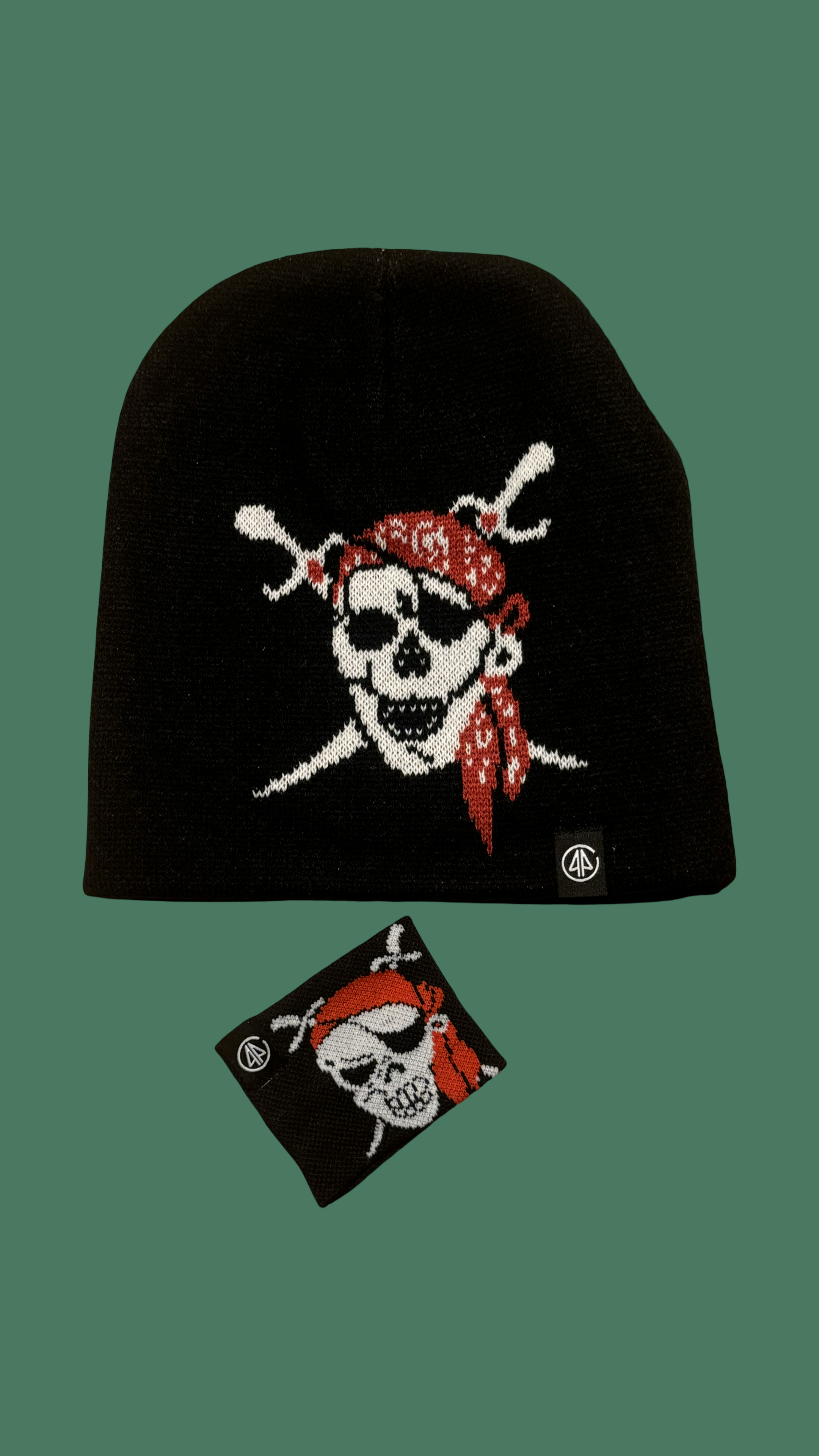Pirate Beanie and Sweatband