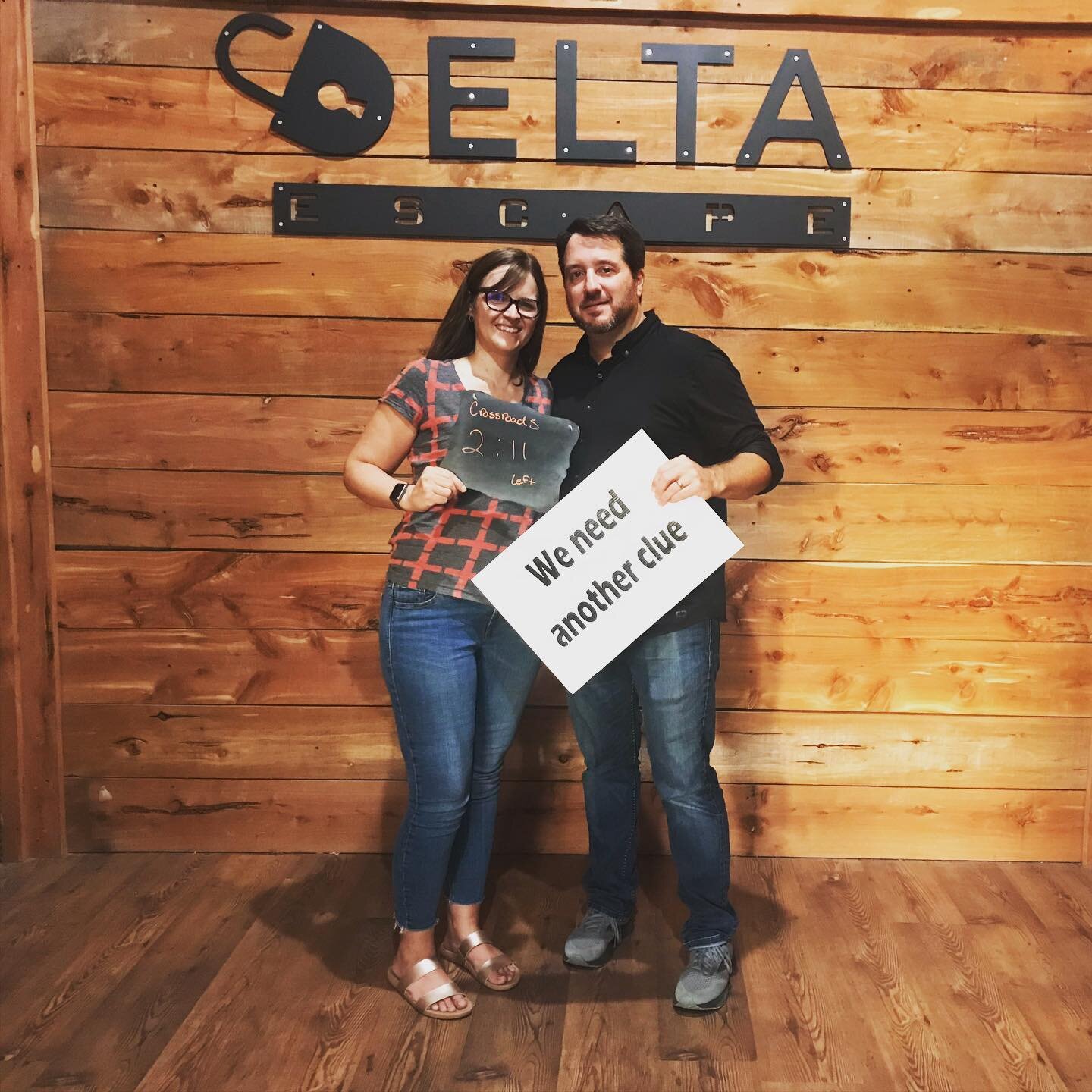 Congrats to this team for escaping Crossroads with 2 minutes and 11 seconds left!

Our Fourth of July special starts tomorrow! Book a room of at least 4 and the 5th is on us!
.⁣
.⁣
.⁣
.⁣
#clevelandms #msdelta #deltaescaperoom #gamenight #game #teambu