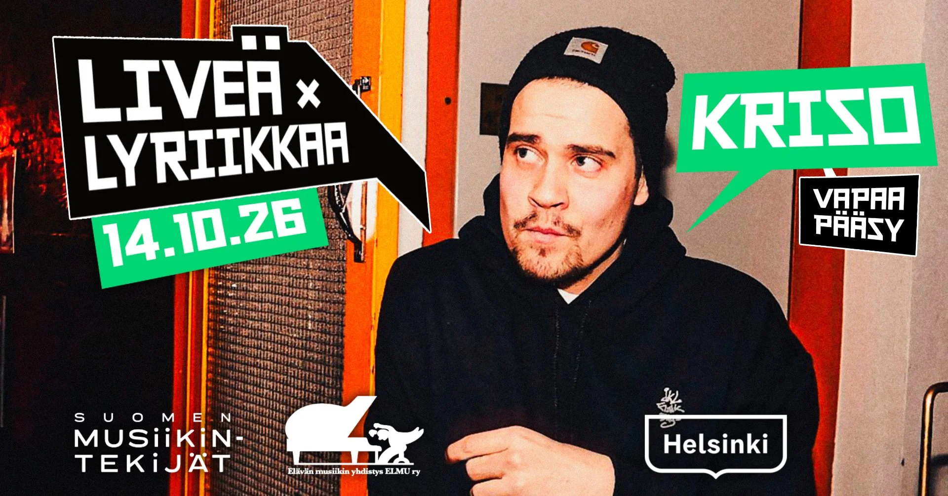 Liveä & Lyriikkaa klubi: KRISO