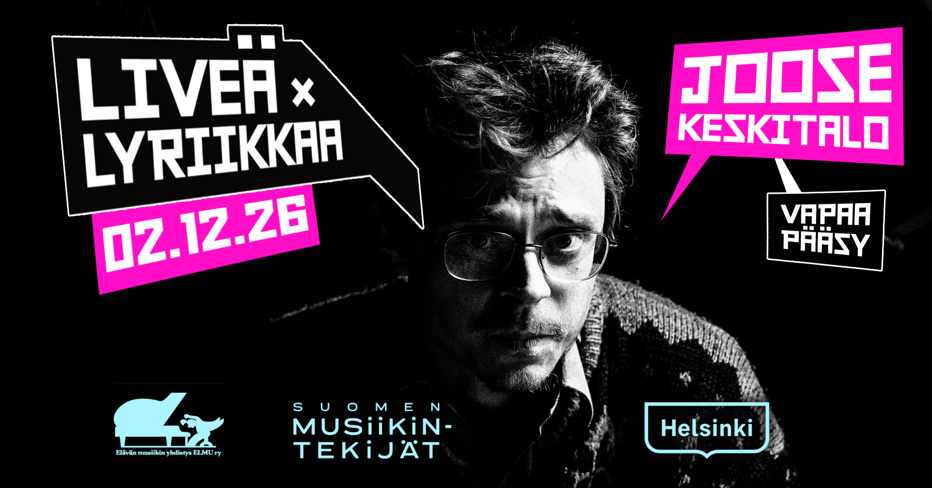 Liveä &amp; Lyriikkaa klubi: JOOSE KESKITALO