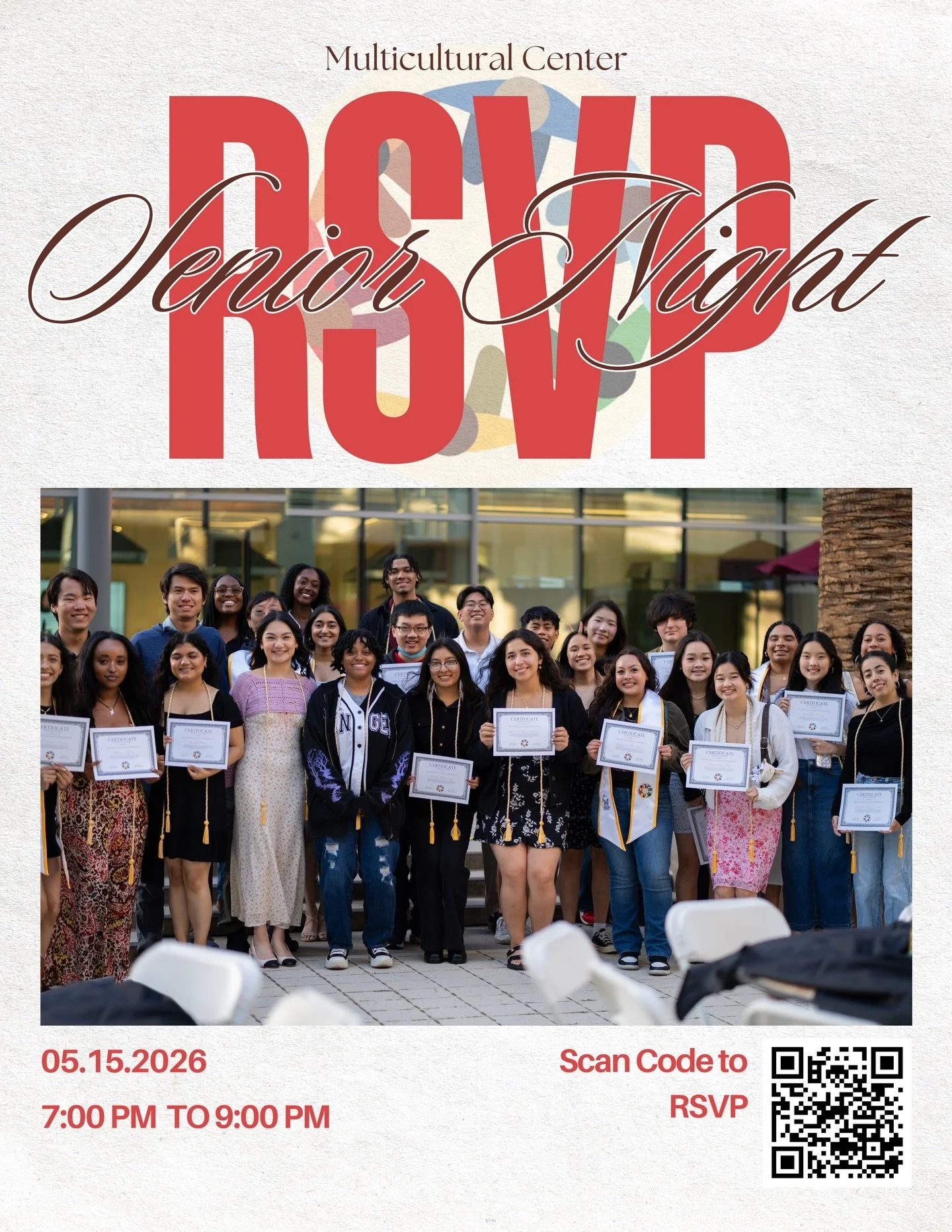End of an era, beginning of a new chapter. 📖✨ Seniors, we can&rsquo;t wait to celebrate YOU. Join us for a night of memories, laughs, and a proper farewell.
.
🗓️ 05.15.2026 
🕖 7:00 PM - 9:00 PM ✨
RSVP via the QR code or the link in our bio!