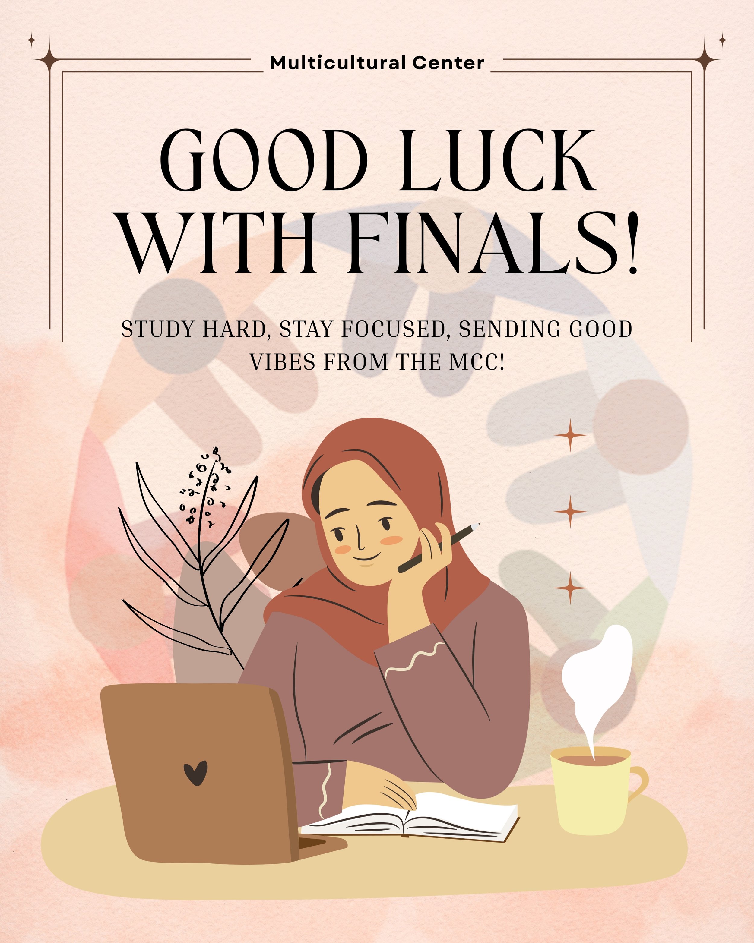 Whether it&rsquo;s an Essay, a Group Project or a Final Exam the MCC wants to wish you the best of luck! You&rsquo;ve studied hard and prepared all quarter now it&rsquo;s time to put everything you&rsquo;ve learned into practice! 
.
Slide through to 
