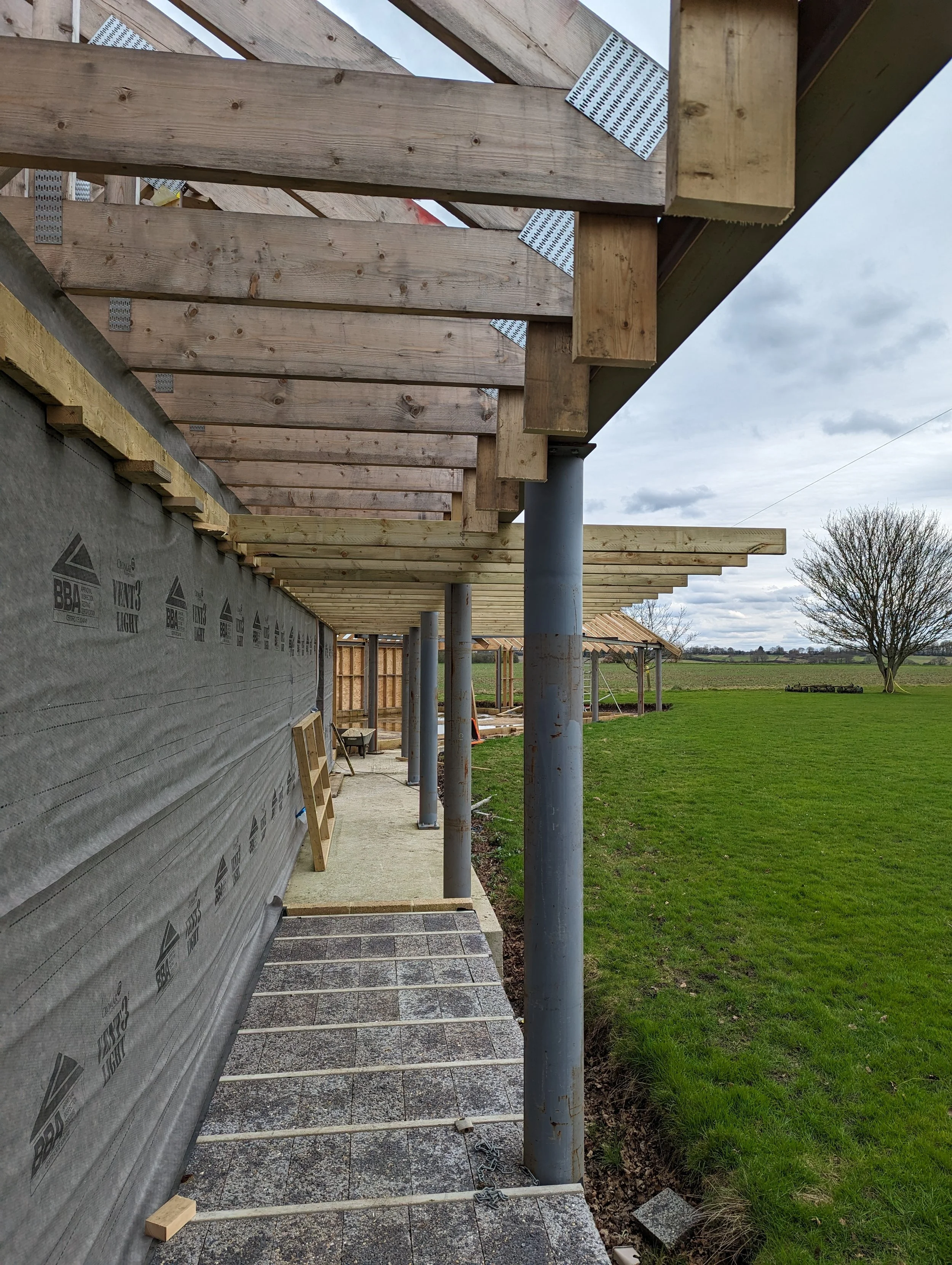 Joinery under walkway (March 2024)