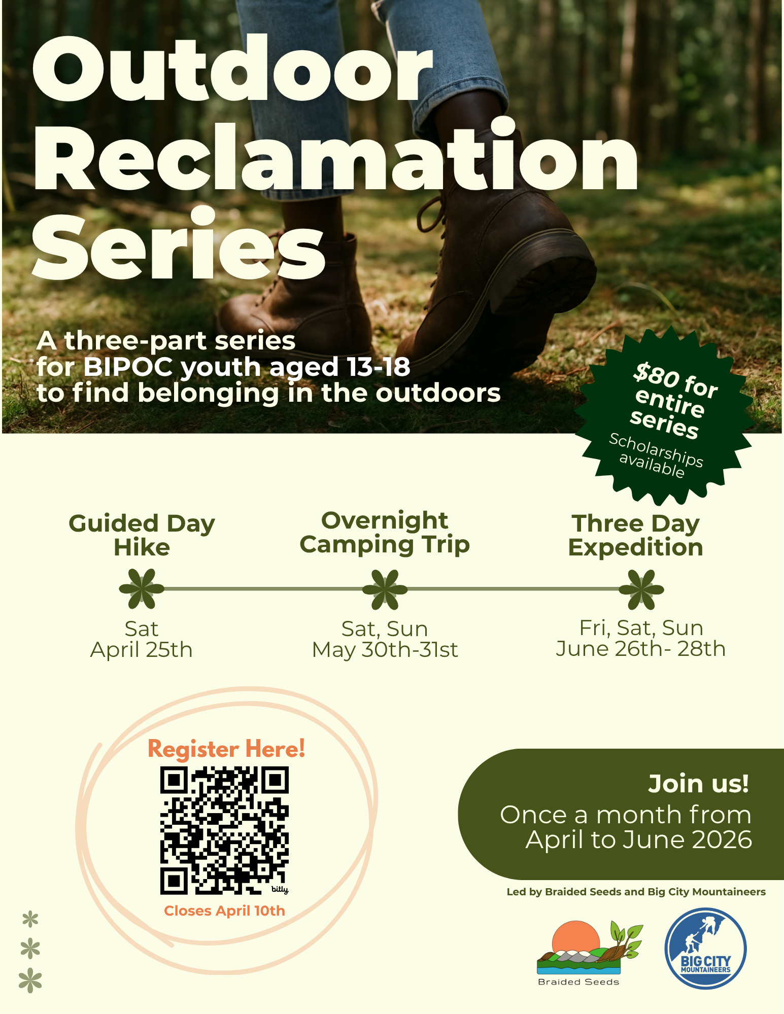 Outdoor Reclamation Series w/ Big City Mountaineers