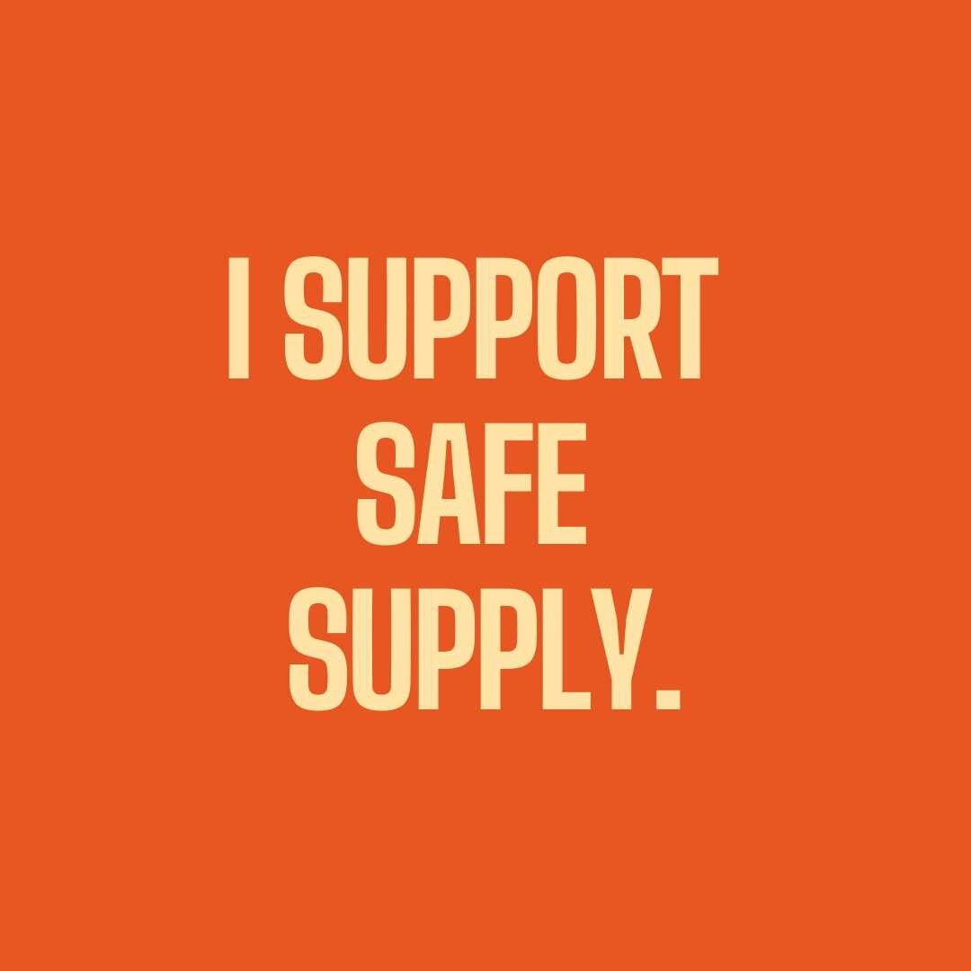 Safe supply has been shown to:⁣
improve health &amp; wellbeing ✅⁣
reduce overdoses ✅⁣
have economic benefits ✅⁣
The bottom line is we support People Who Use Drugs (PWUD)!