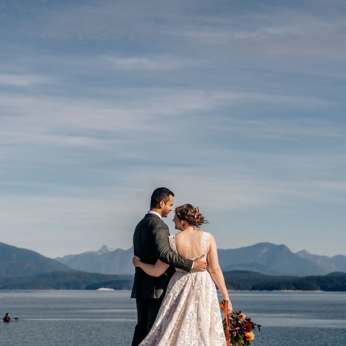 Another stunner wedding at @gowllandharbour. R&amp;J seamlessly combined her roots on Quadra Island and his roots in Sri Lanka, their love of the outdoors and their deep love for each other. 

Side note, I actually had to duck out for a minute during