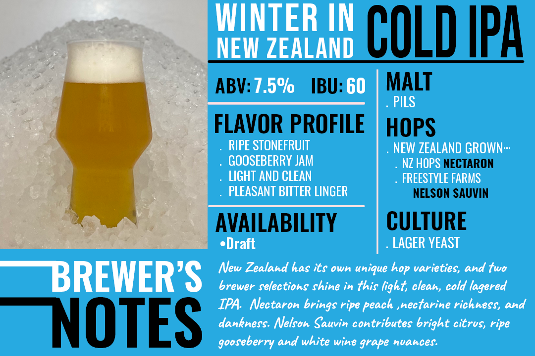 Winter in New Zealand Cold IPA