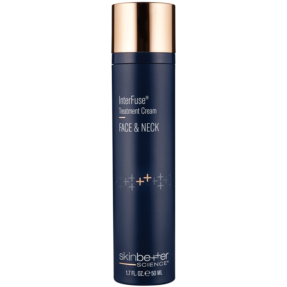 InterFuse® Treatment Cream FACE &amp; NECKOne of the most advanced technologies for stimulating collagen and tightening skin on the neck and décolletage. Addresses skin sagging, lines and wrinkles. Firms the feel of skin; offers smoothing effect and…