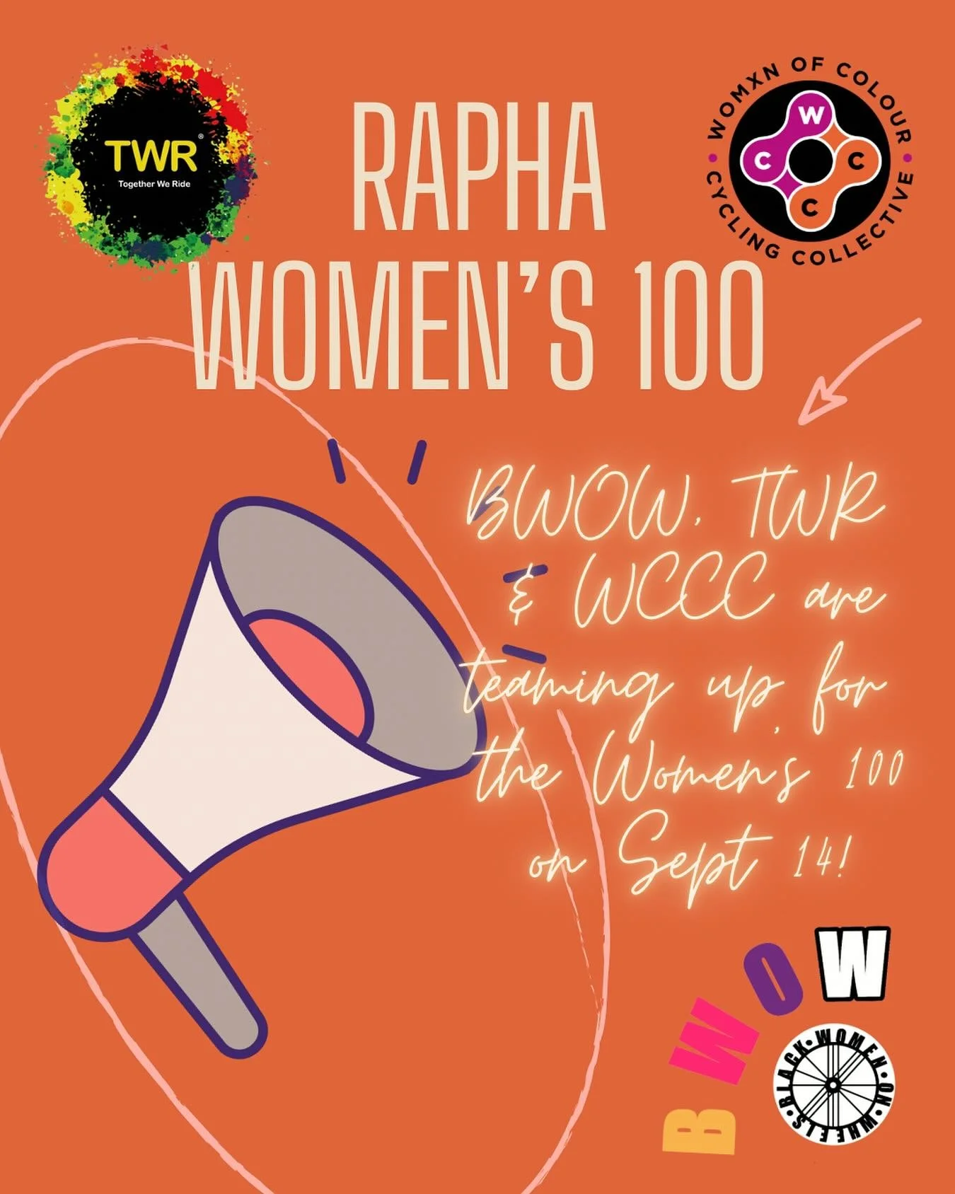 We’re teaming up to celebrate the annual Rapha Women’s 100! π
Every year, women around the world are encouraged to complete a 100km ride on a set weekend, to celebrate women in cycling. As Rapha says, it’s “more than wo
