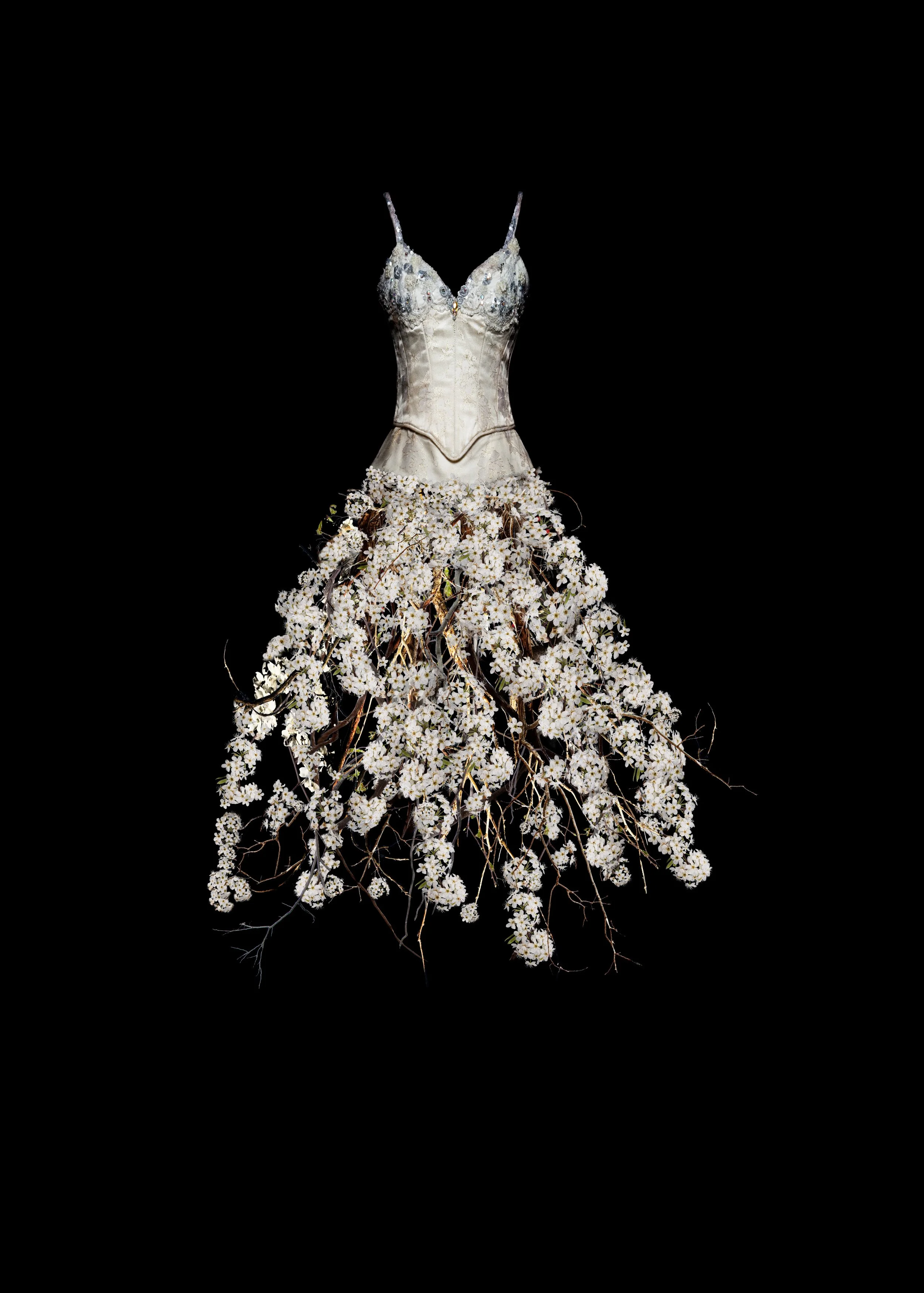White Flower Dress