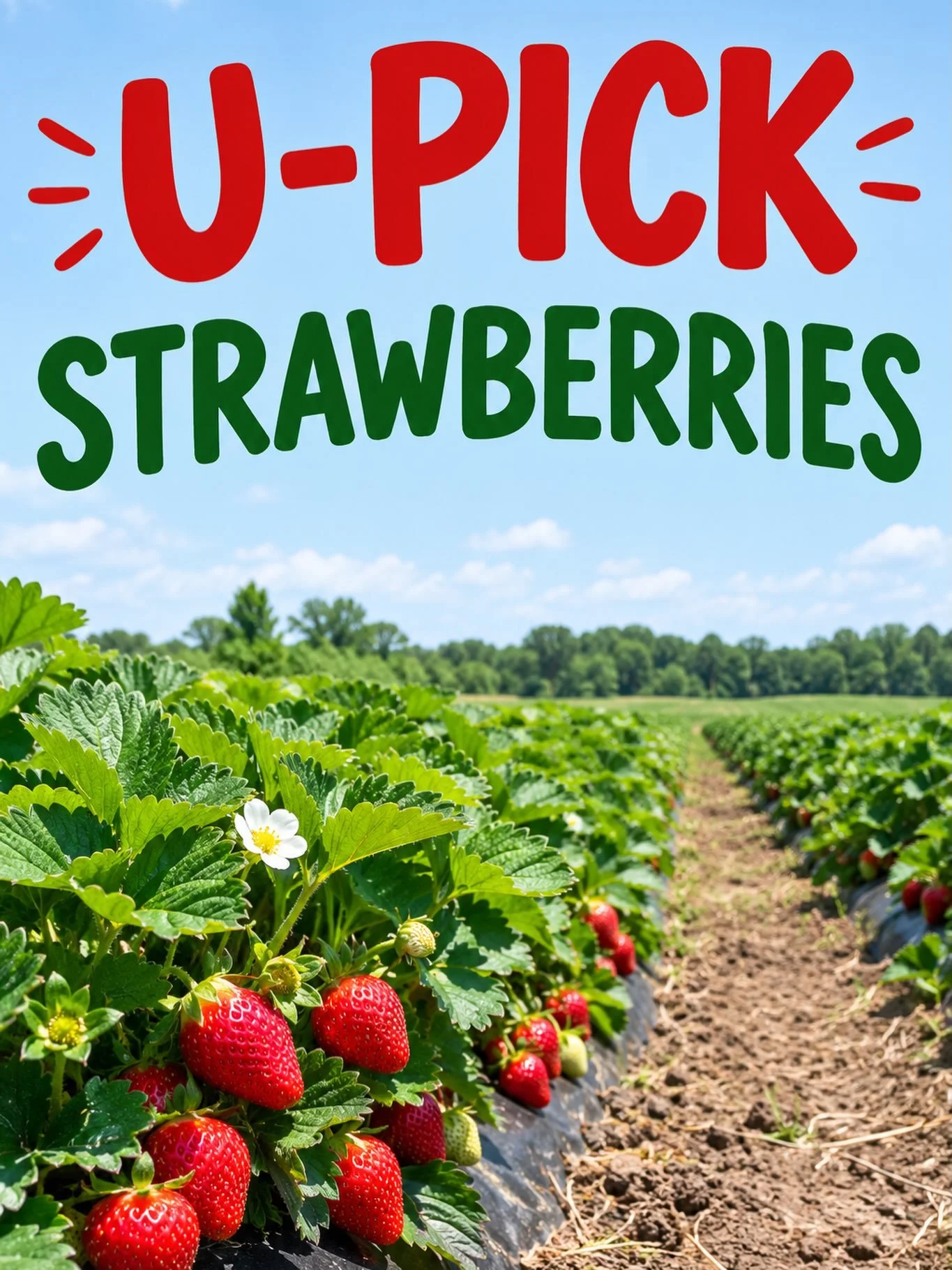 The season is still going strong! Come out to the field and pick your own fresh, juicy, delicious strawberries straight from the plants. 🌿❤️

Bring your family and friends, enjoy the fresh air, and fill your baskets with beautiful berries while they