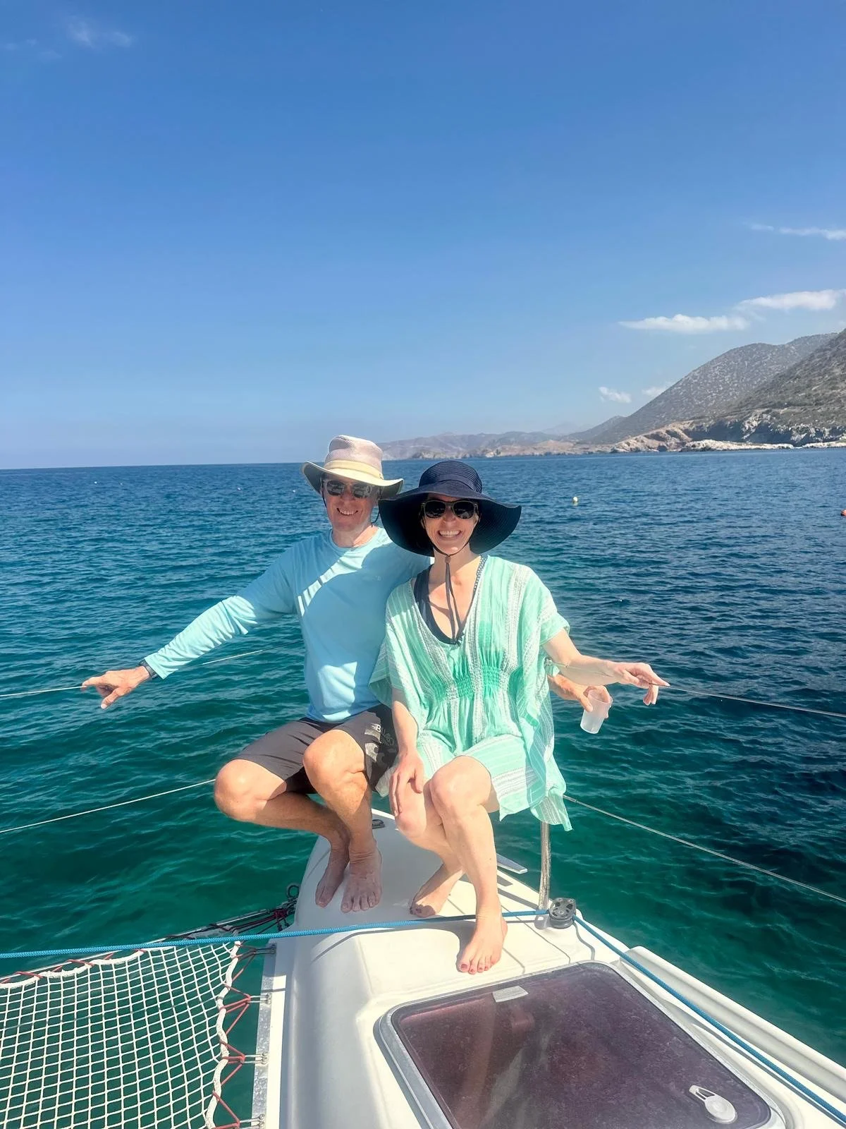 Catamaran in Bali, Crete Snorkeling 