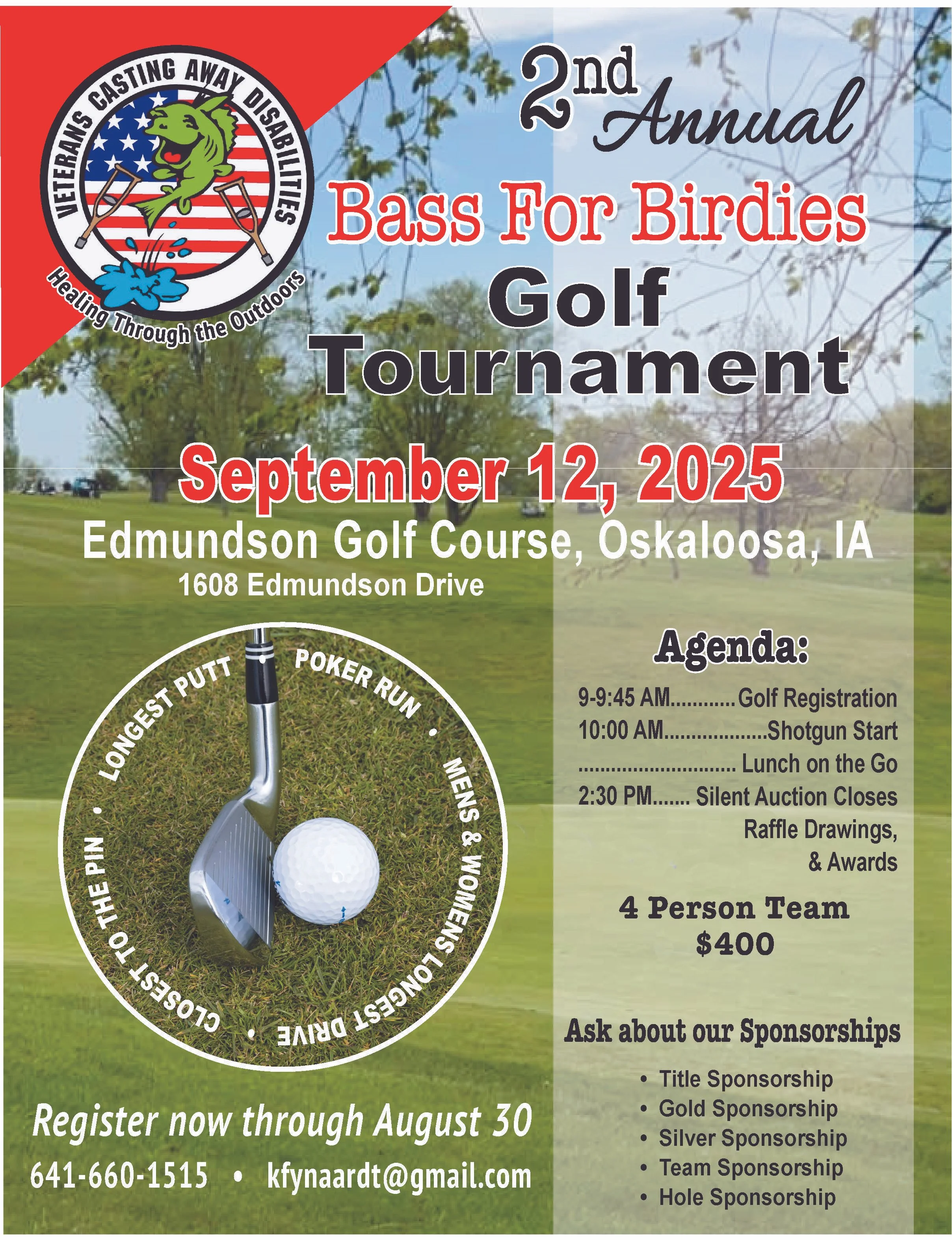 Bass for Birdies Fundraiser