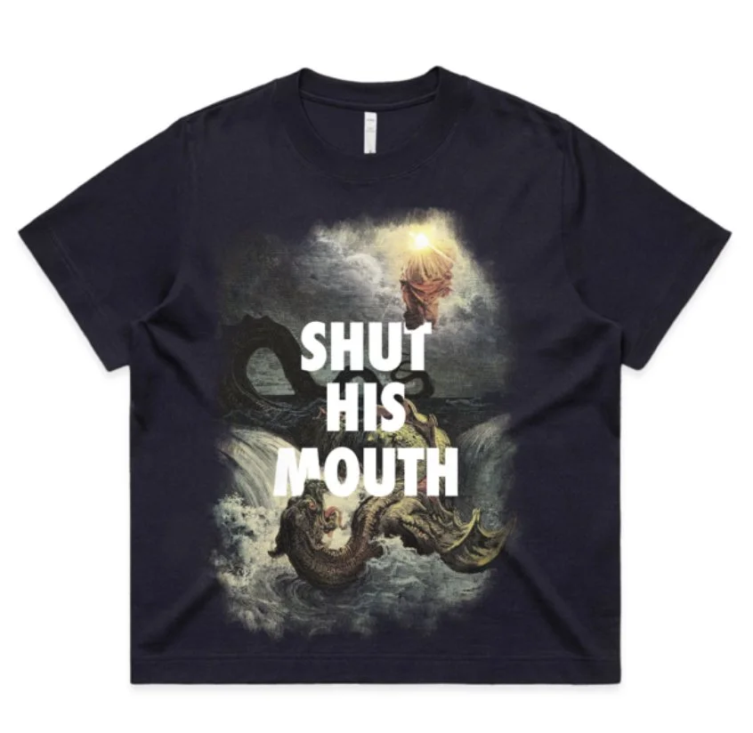 Shut His Mouth Female Box Tee