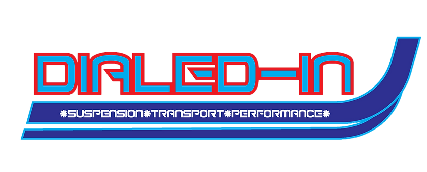 Dilled-In Suspension Transport Performance logo in red, blue, and cyan