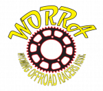 WORRA logo featuring a red sprocket and yellow text with the words Wyoming Off-Road Racers Association