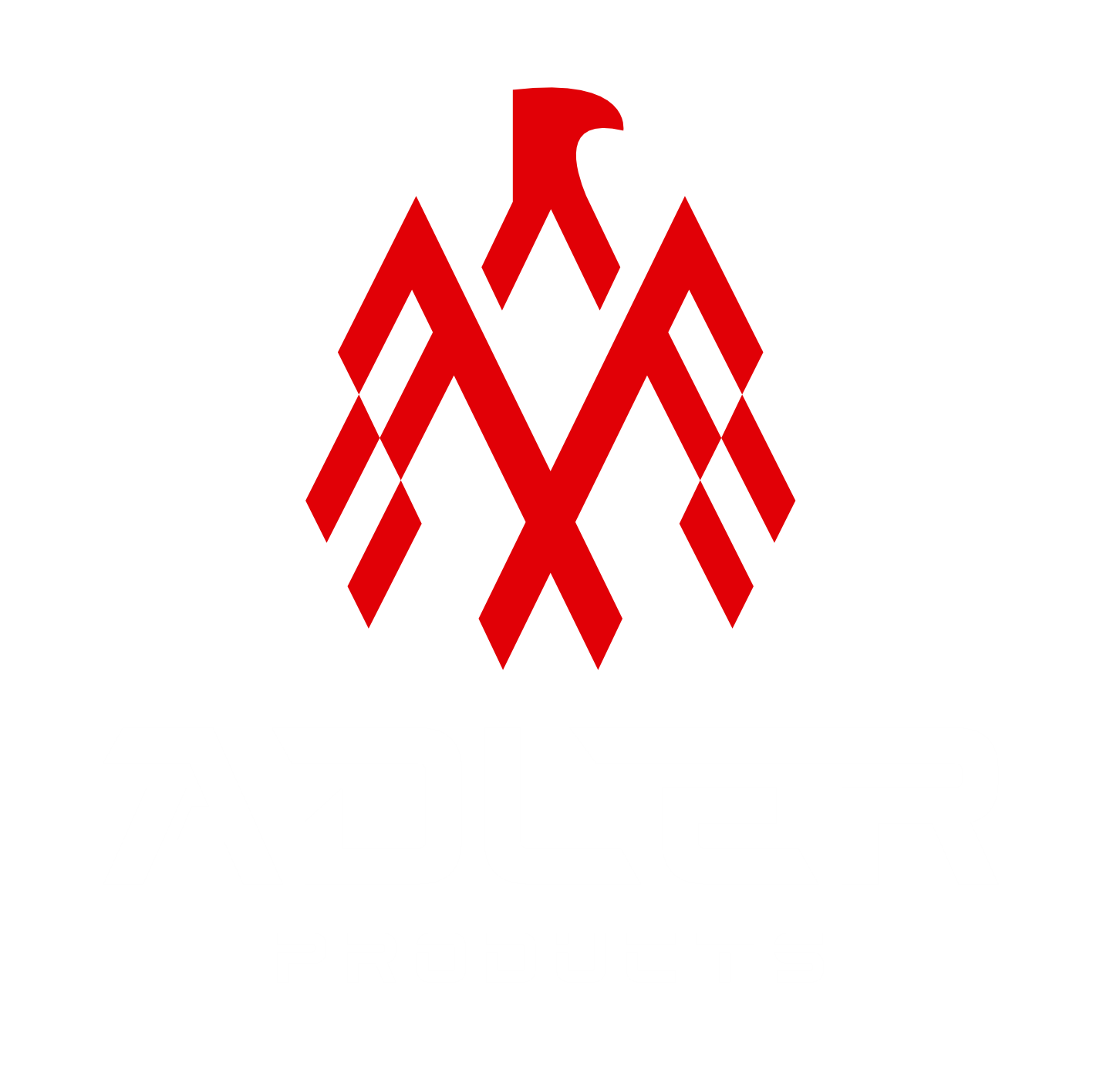 Adler Products logo featuring a red stylized mountain and eagle emblem above white text on a black background