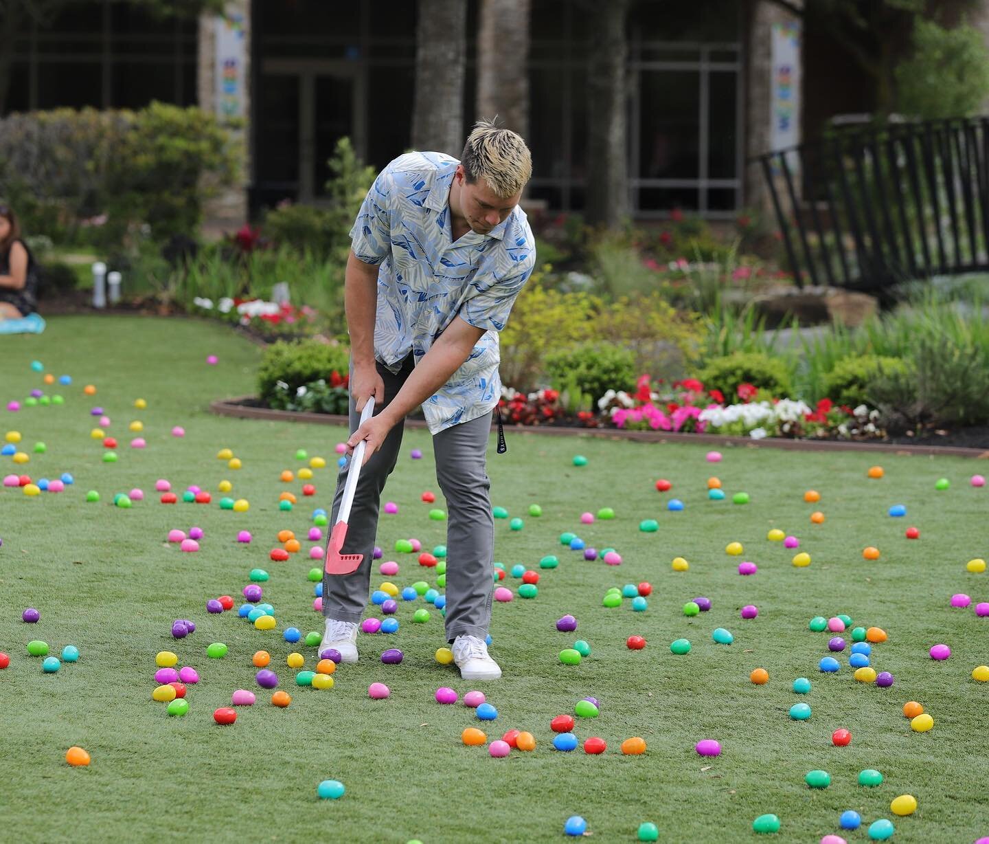 Tanner &amp; Darnell helping out with our Easter egg hunts this last weekend 🐰🐣