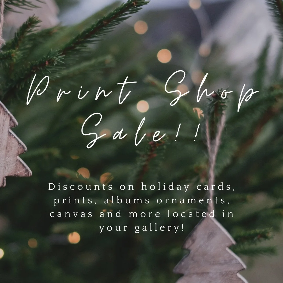 I launched my Black Friday sale in your gallery shops today! Gift yourself or your family with printing your images between now and December 1st! Anytime you print from my shop, you support my small business, so thank you! Please let me know if you h