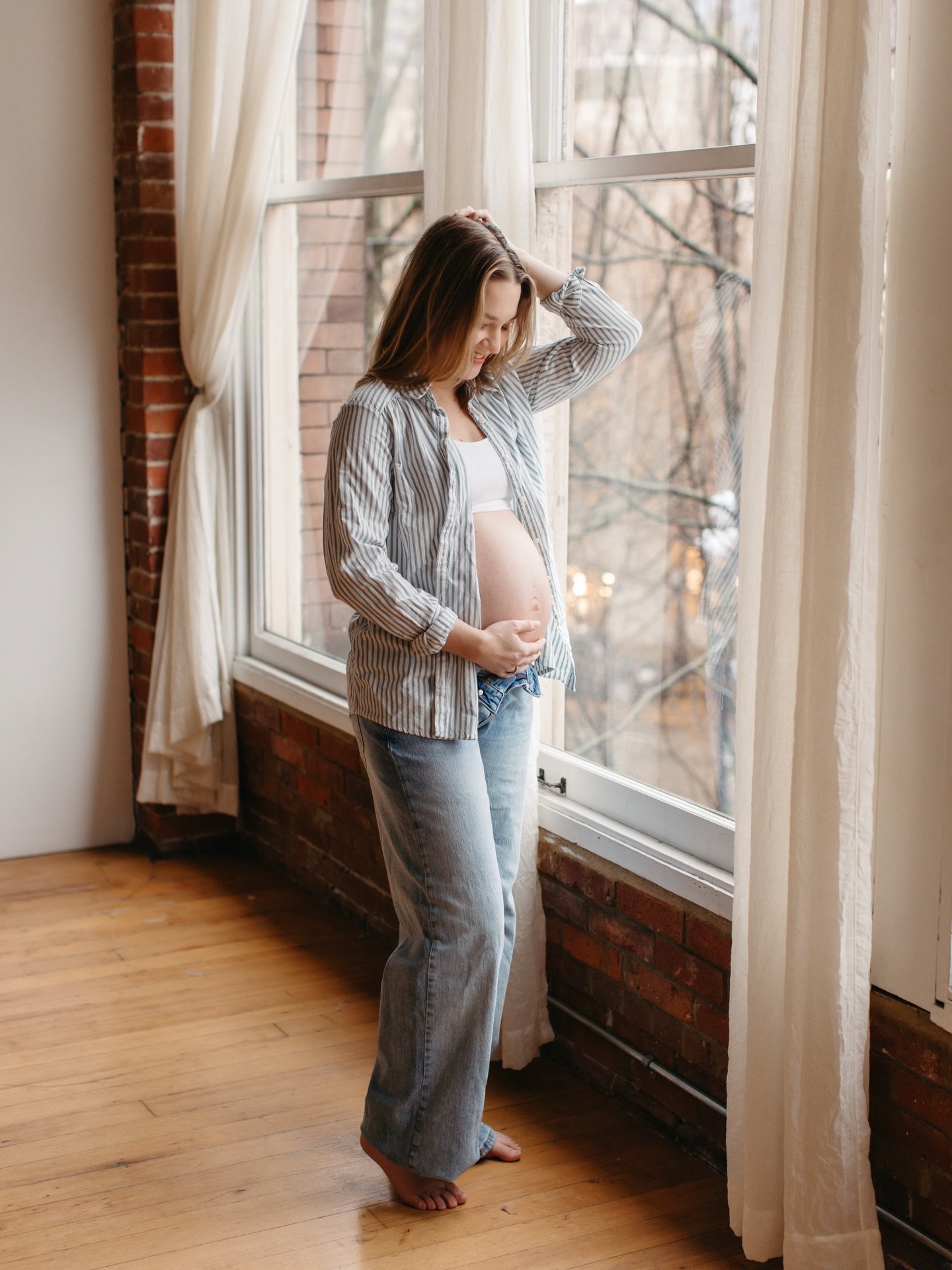 It may not be warm or vibrant outside, but don&rsquo;t rule out a studio to capture your maternity session! It&rsquo;s such a special way to document the upcoming arrival of your baby. And that baby will eventually be an adult cherishing a photo of t