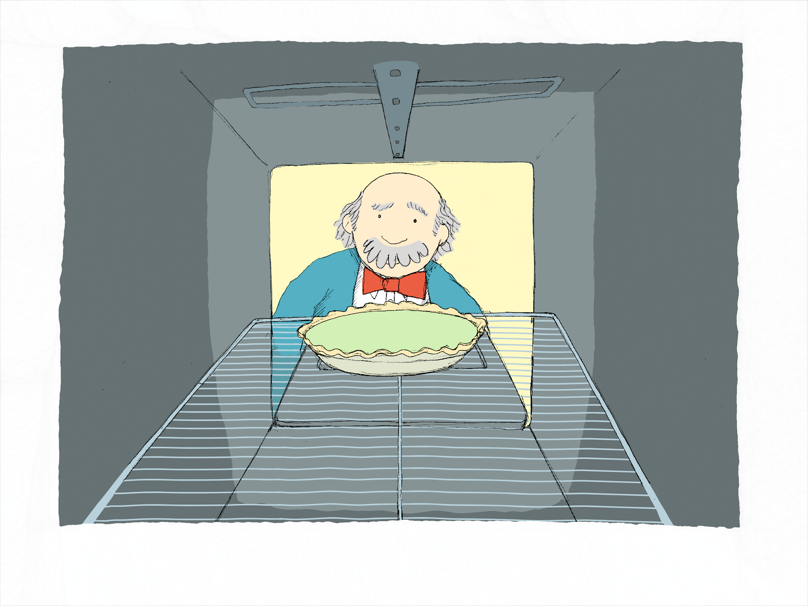 Later that morning, Albert opened the oven to a wonderful smell. He smiled as he sensed that the second key lime pie would be just as good, and hopefully even better, than the first.