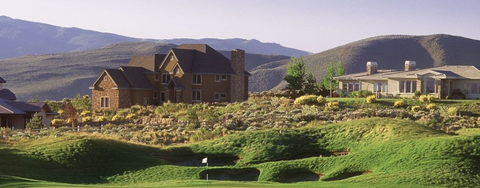 Luxury homes overlooking the golf course in ArrowCreek Reno