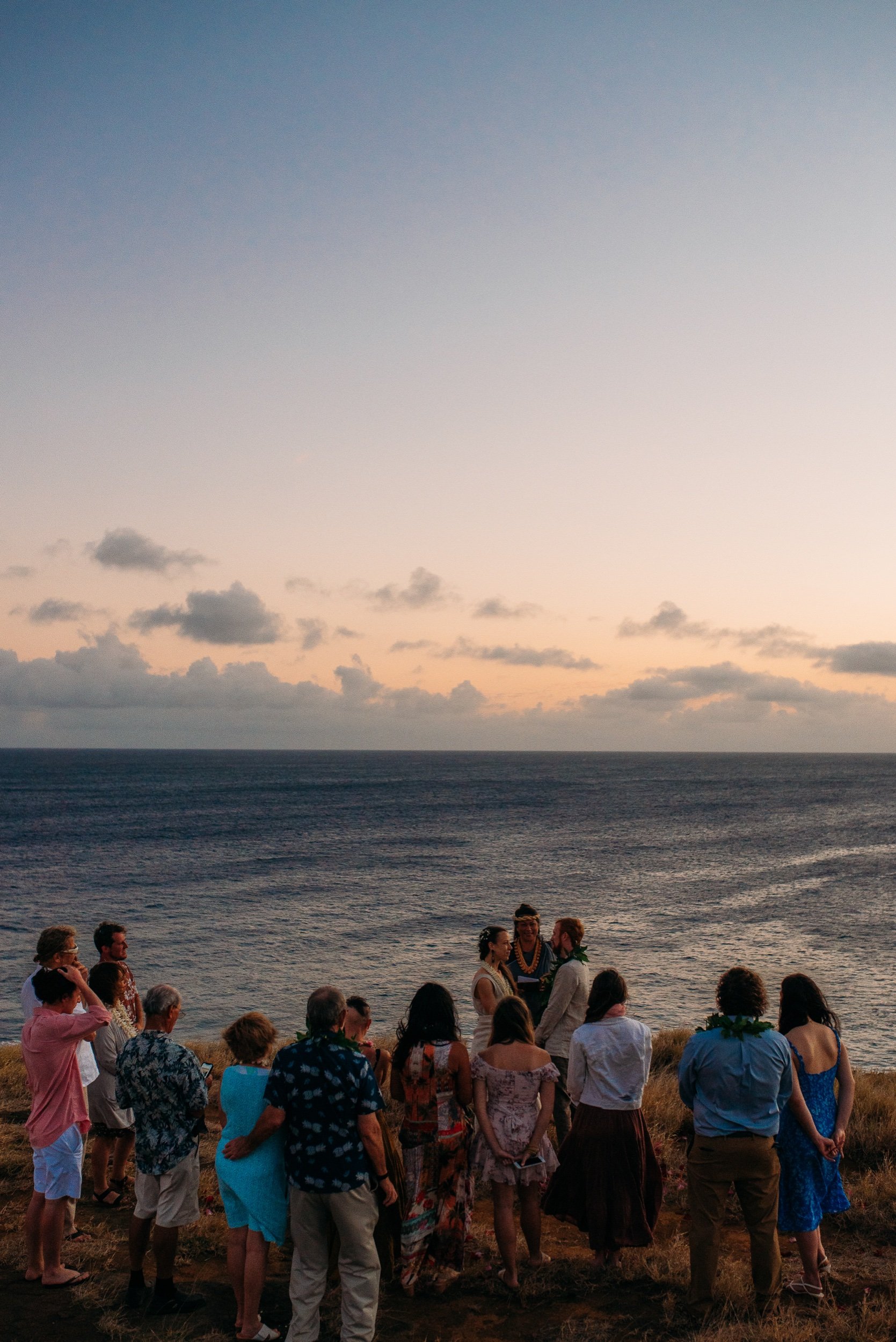 Cliffside intimate big island hawaii wedding