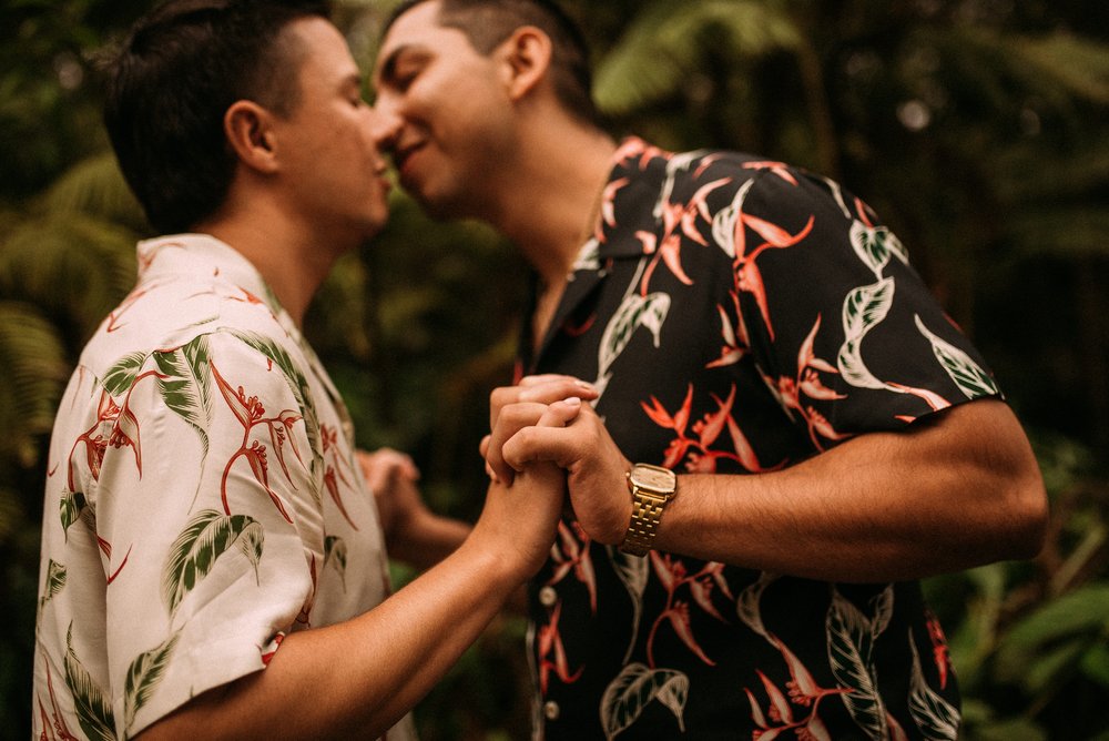 Same sex honeymoon Kailua Kona photographer