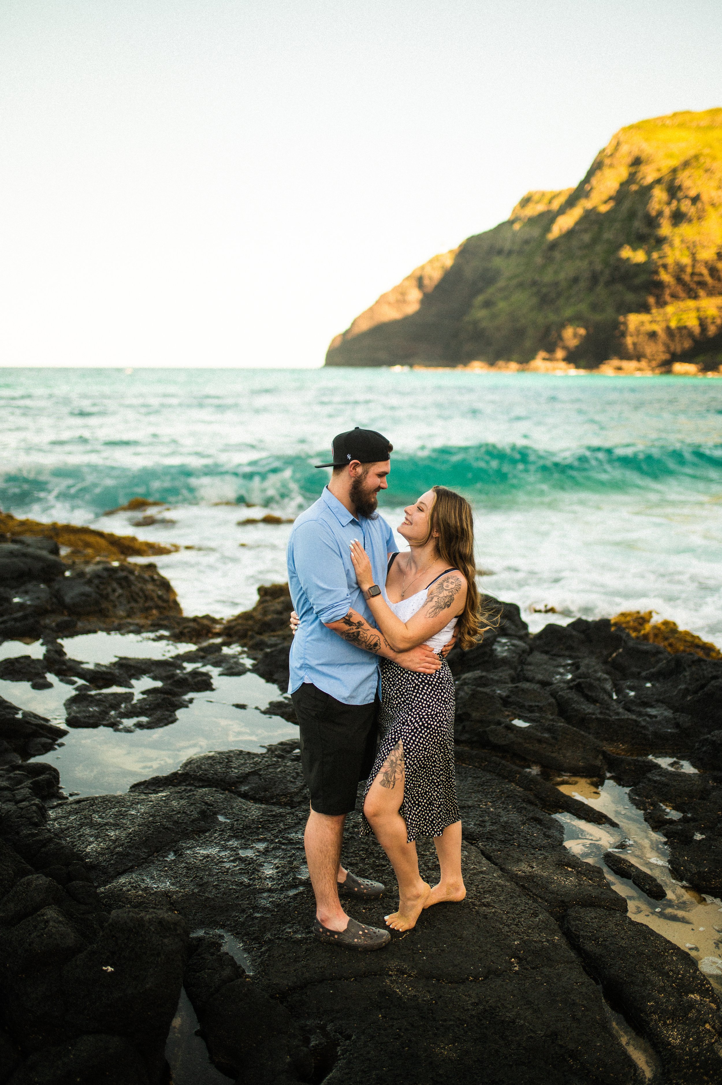 Oahu Proposal Makapuu Couples photography hawaii photoshoot