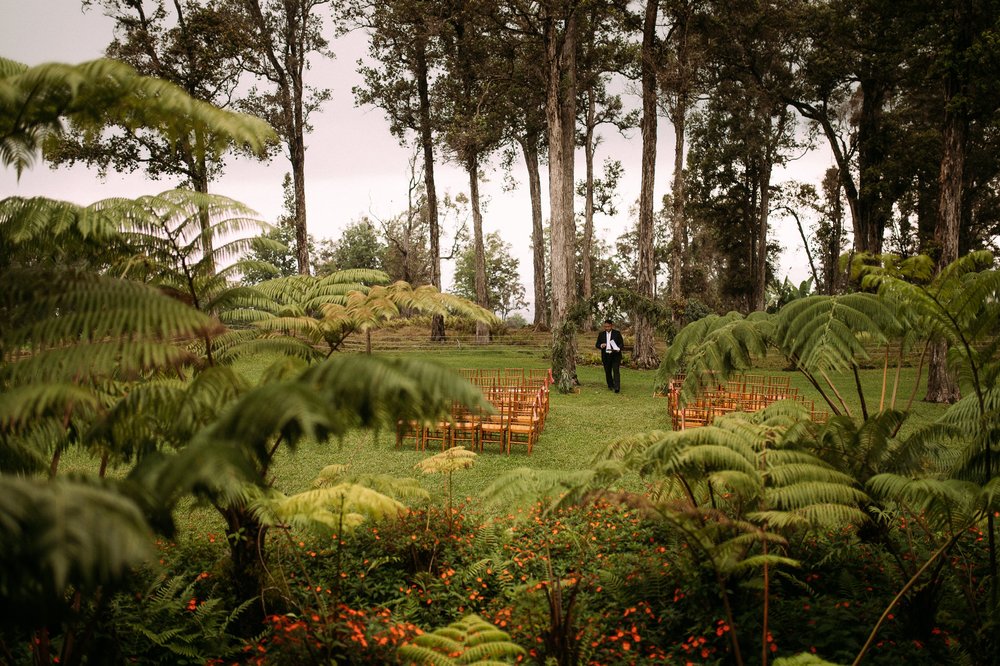Big Island Kona rainforest wedding venue 