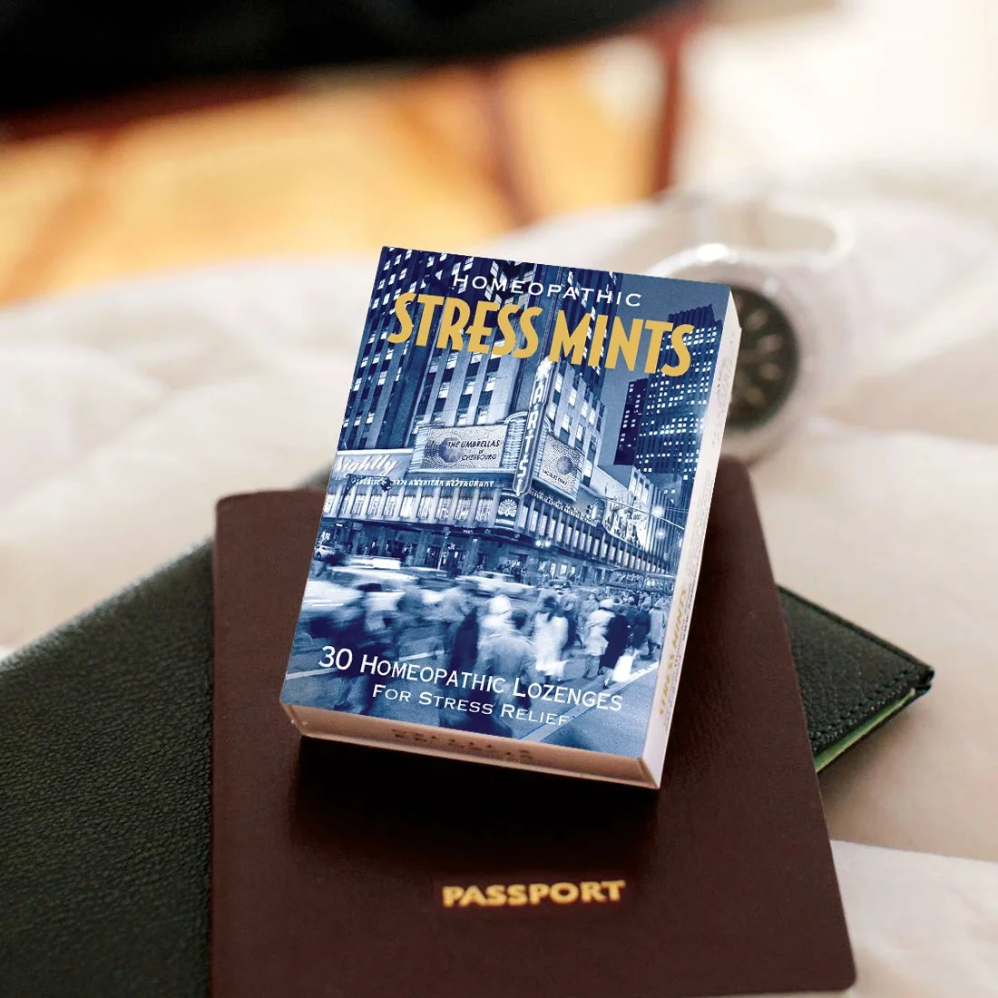 Stress Mints 3-Pack - Homeopathic Lozenges For Stress Relief & Digestion, Organic Peppermint