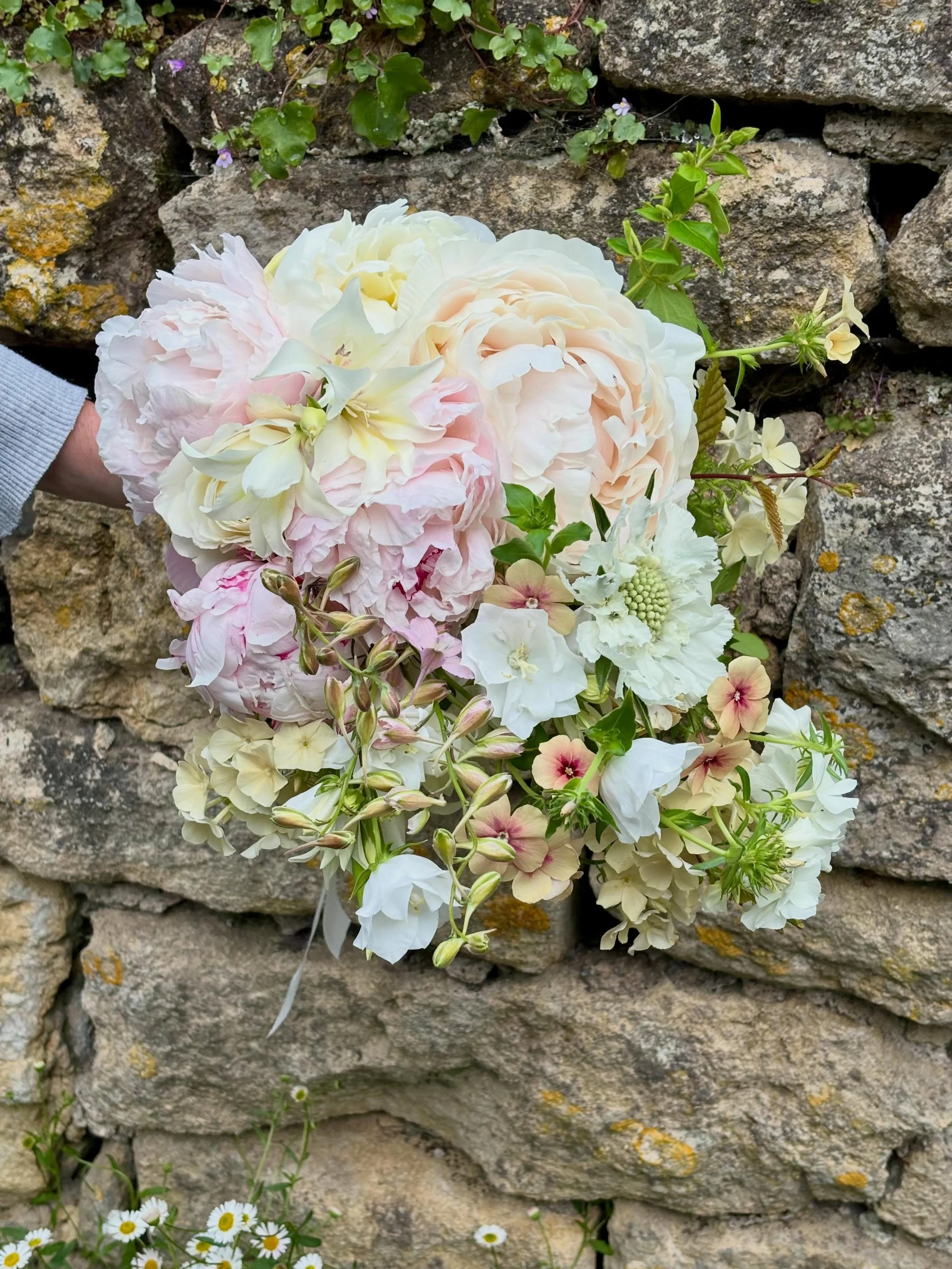 Knockout peonies this season!
Peony bouquet for Louisa, beautiful wedding, lovely family. Congratulations!