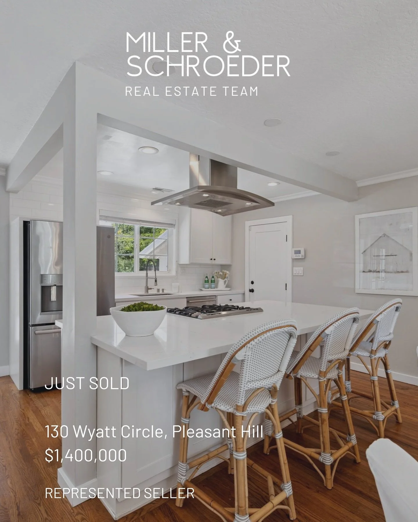 Just Sold | A move-in ready, sunny rancher tucked on a quiet court ☀️
130 Wyatt Circle, Pleasant Hill
3 bed | 2 bath | &plusmn; 1780 sf | .37 acres
$1,400,000
*
COMPASS | Miller &amp; Schroeder | Traci Miller 01038042 | Erin Schroeder 02025712