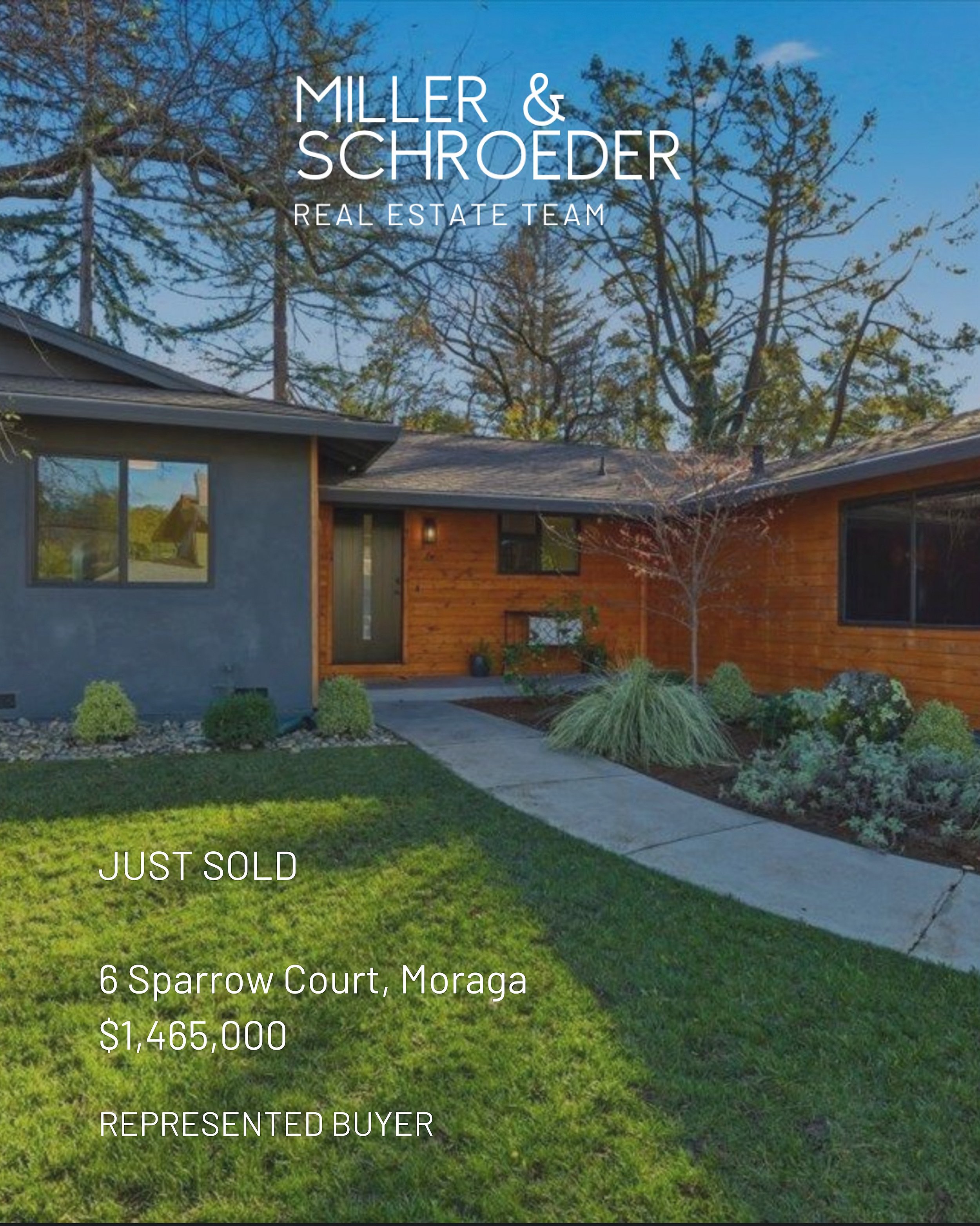 Welcomed our sweet buyers home last week ☀️☀️☀️

6 Sparrow Court, Moraga
3 bed | 2 bath | &plusmn; 1704 sf
$1,465,000
*
COMPASS | Miller &amp; Schroeder | Traci Miller 01038042 | Erin Schroeder 02025712