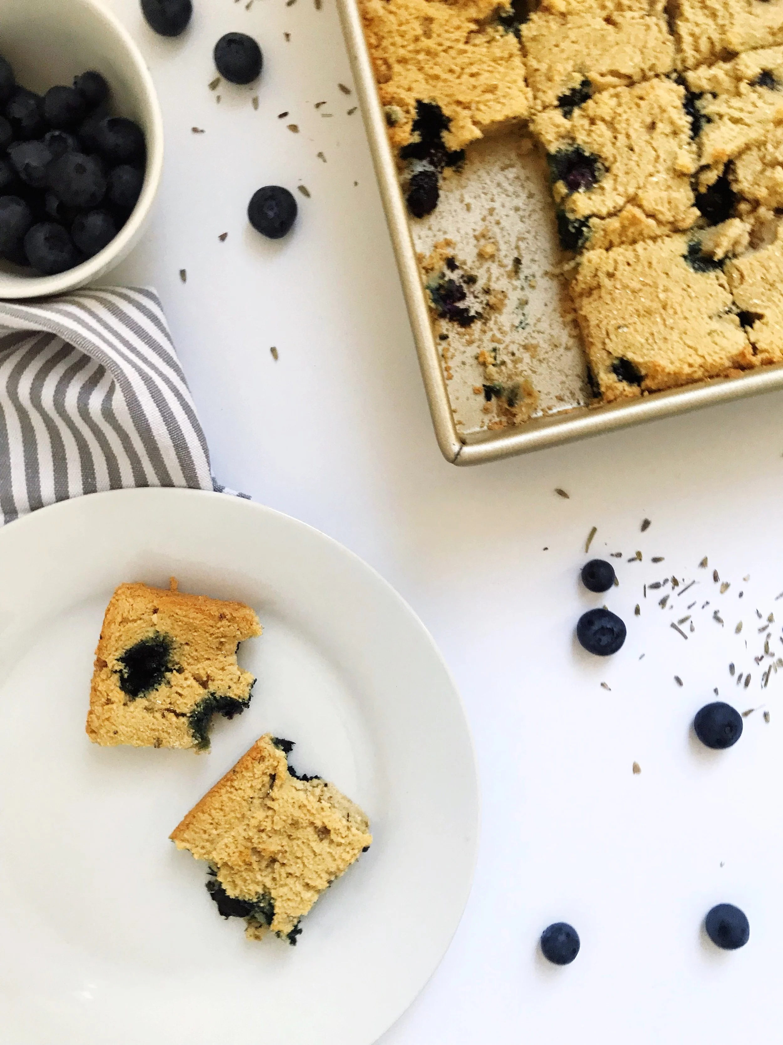 Blueberry Lavender Breakfast Bars