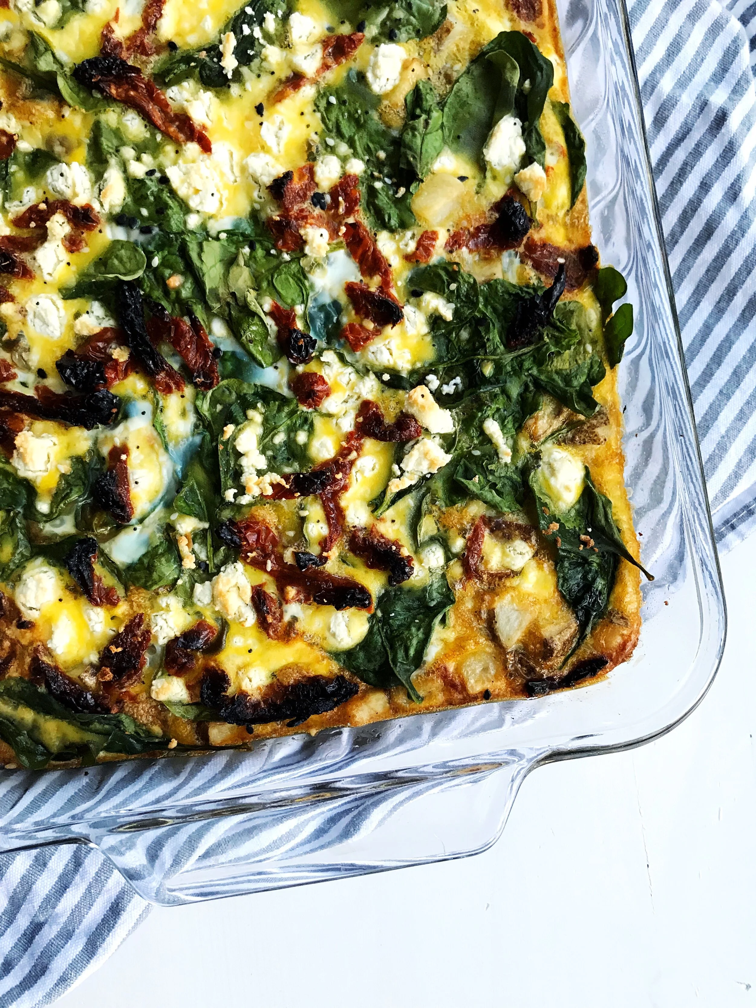 Sun-Dried Tomato &amp; Spinach Breakfast Bake
