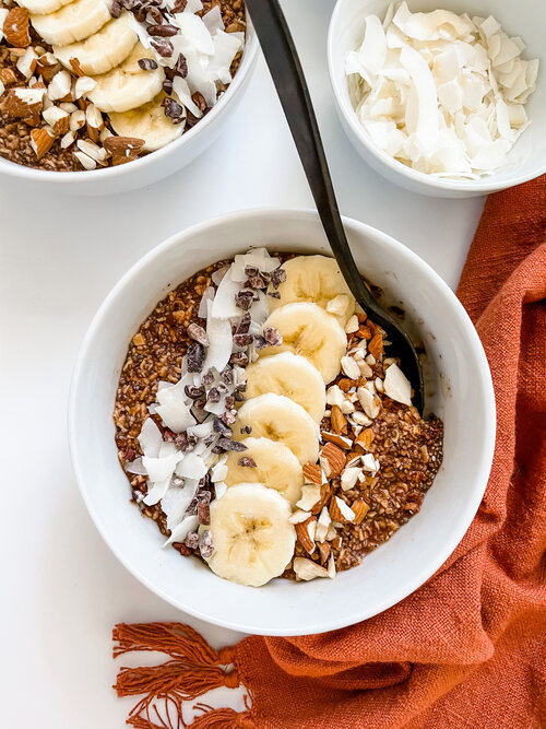 Brownie Batter Oatmeal — Nutrition by Mallory