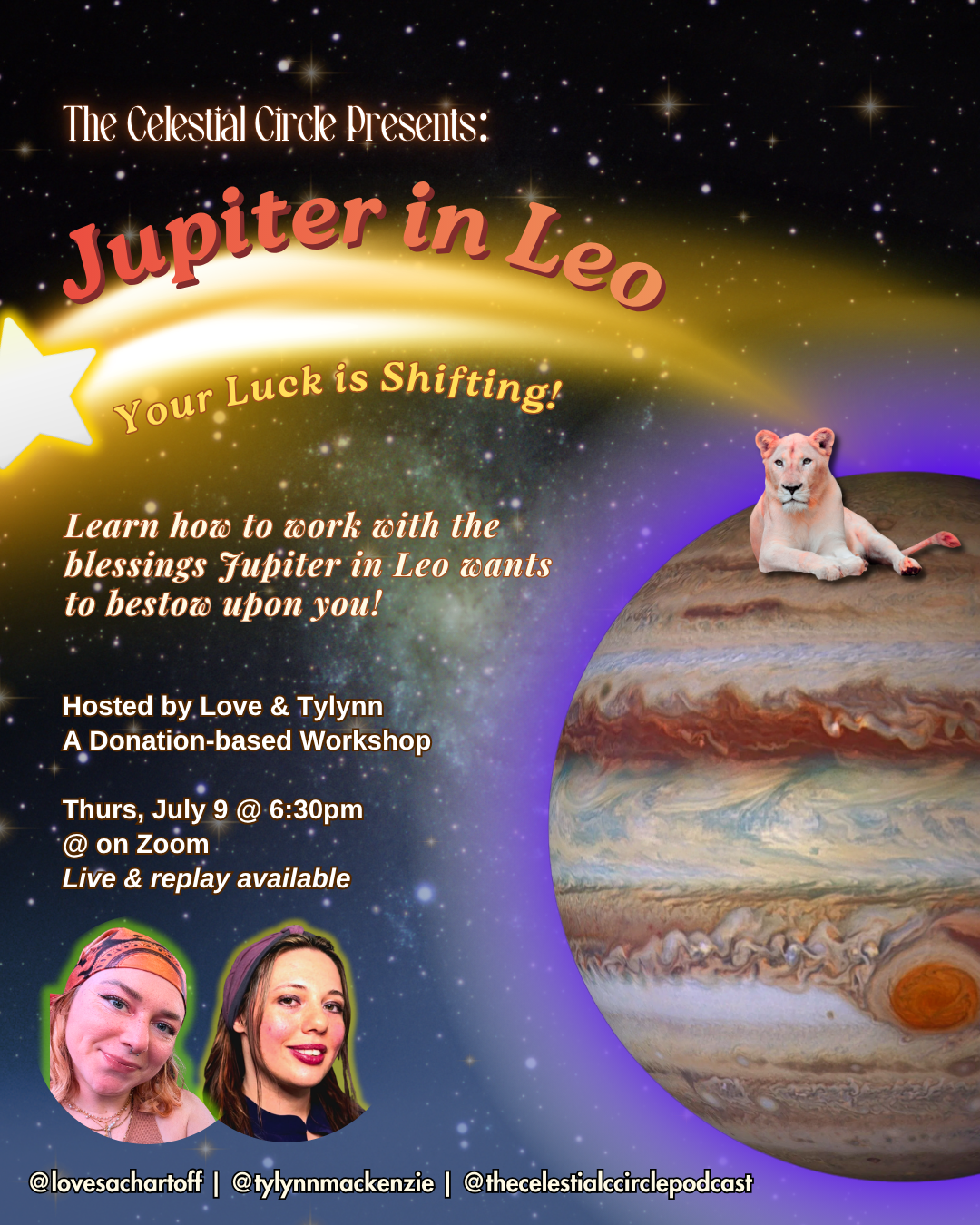 Jupiter in Leo Class: Your Luck is Changing!