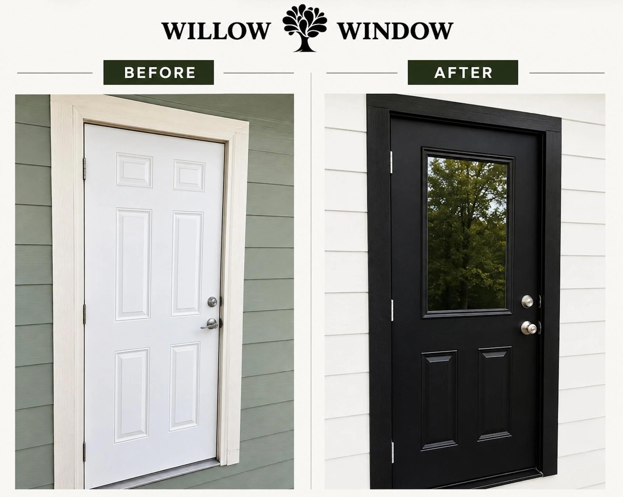 Another local business project complete! 

We recently had the opportunity to install this new exterior door for Hintz &amp; Oakley Family Dentistry, and we love how it turned out. A clean, classic upgrade with a beautiful finished look. 

We are alw