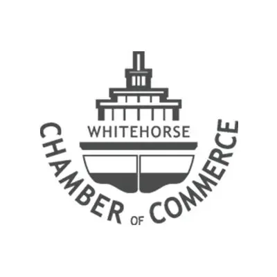 Logo of the Whitehorse Chamber of Commerce featuring a stylized ship with the organization's name.