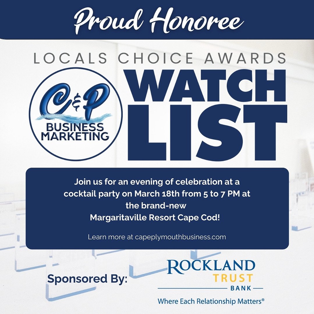 2025 - Cape & Plymouth Business Marketing Watchlist Honoree Award Recipient