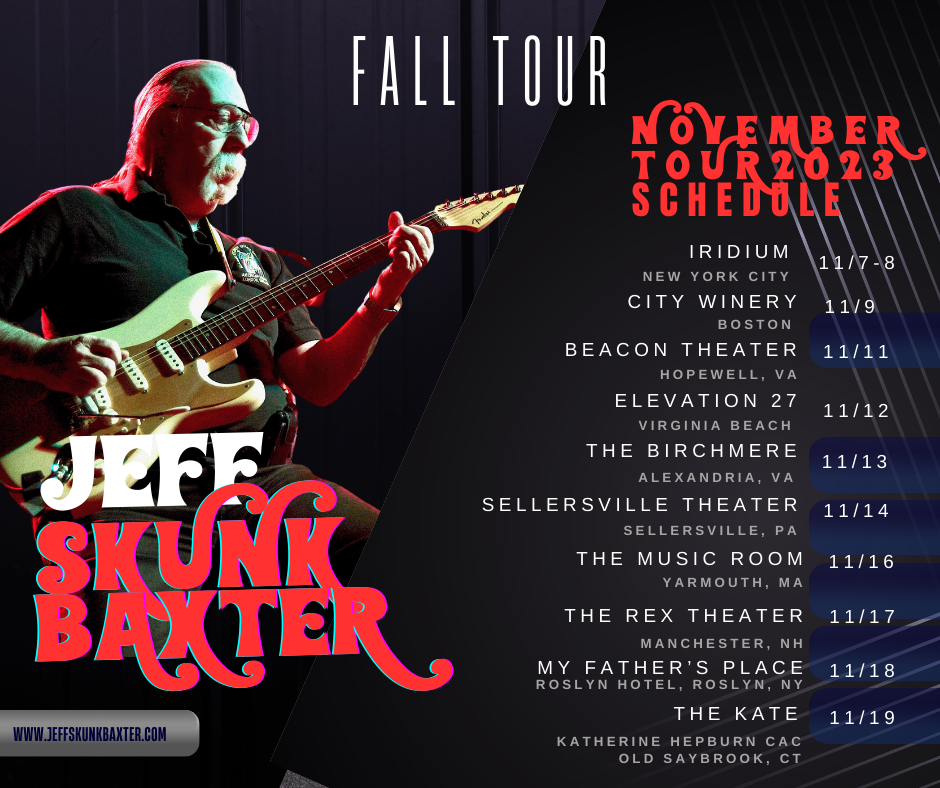 tour dates — SKUNK BAXTER