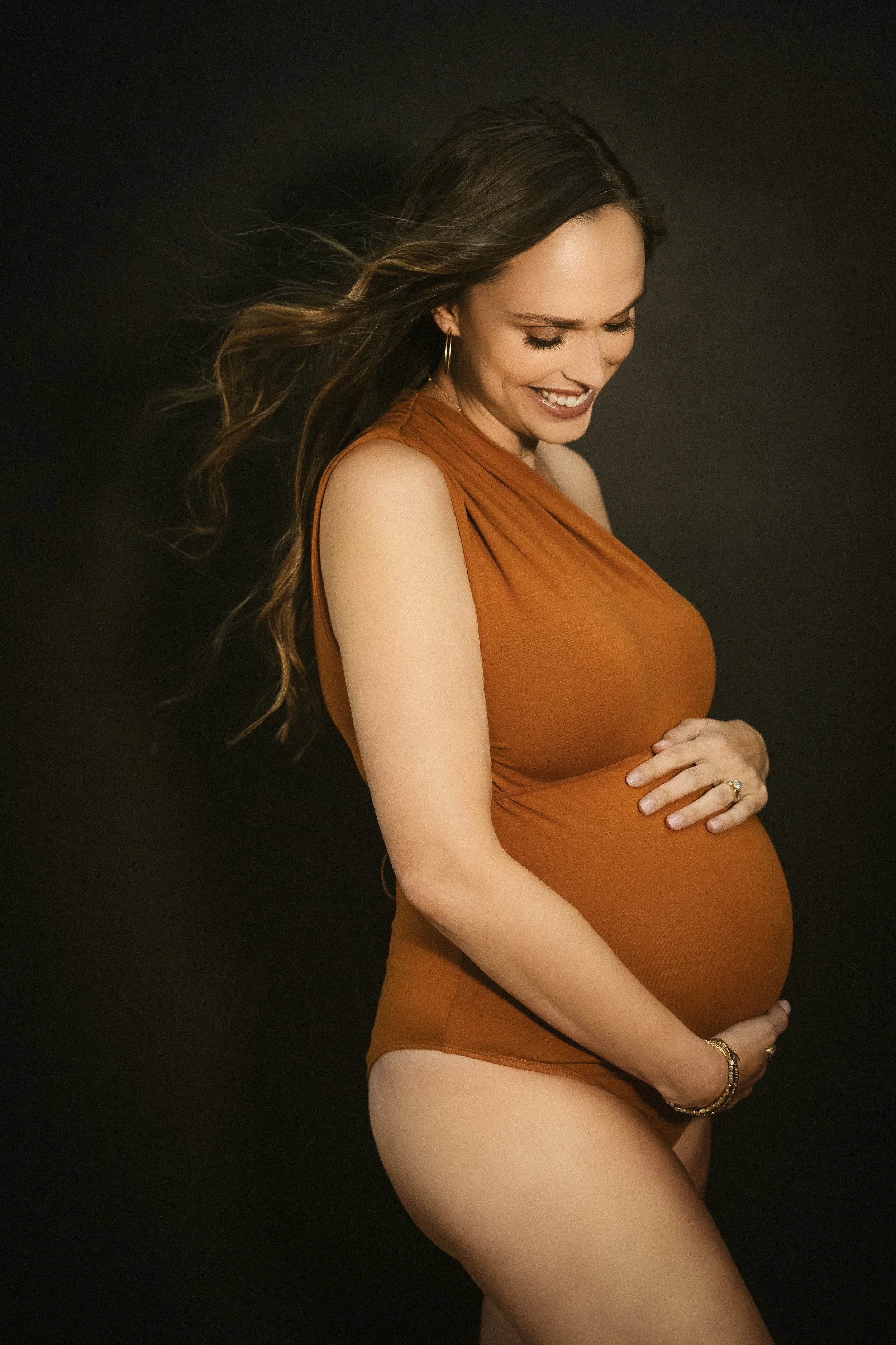 A beautiful Maternity portrait taken at Chrissy René Studios in Round Rock, Texas.