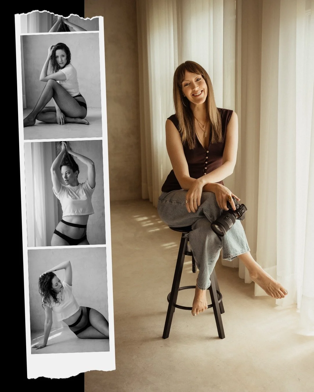 Portrait of Chrissy, owner and photographer of Chrissy René Studios, a full service boudoir studio in Round Rock, TX. Photos taken by Chrissy Guthrie