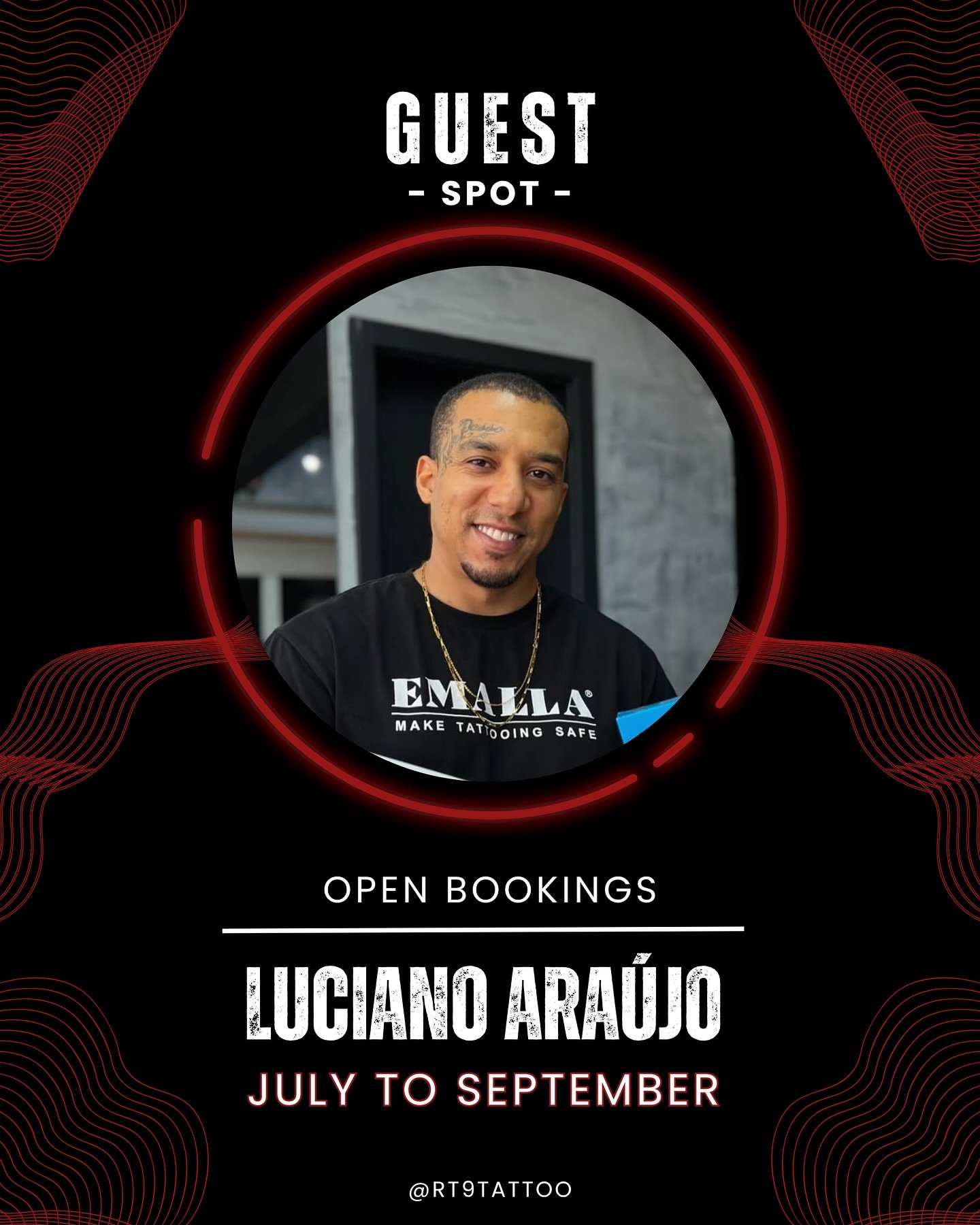 🔥 BOOKINGS OPEN: @luciano_araujoart at @rt9tattoo 

July to September | Exclusive Guest Spot

Get ready to wear the talent of one of the biggest names in tattooing on your skin! @luciano_araujoart is back at @rt9tattoo for a guest spot that promises