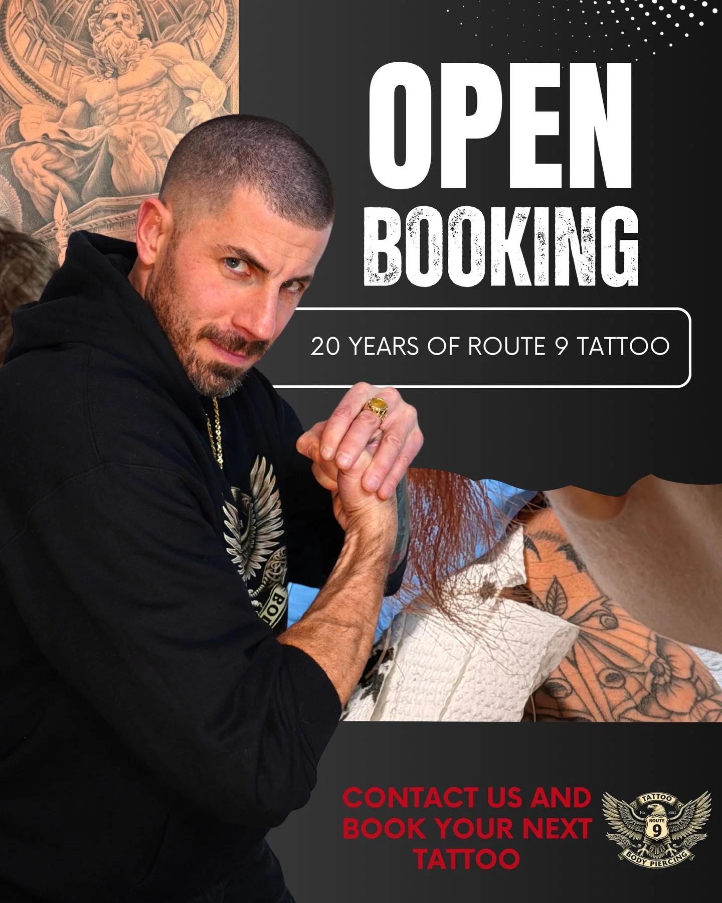 Booking is OPEN!🔥

With 7 resident artists and a space designed for comfort, privacy, and top-tier artistry, @rt9tattoo is your go-to destination for your next tattoo.
We bring over 20 years of tradition, innovation, and skin-deep storytelling offer
