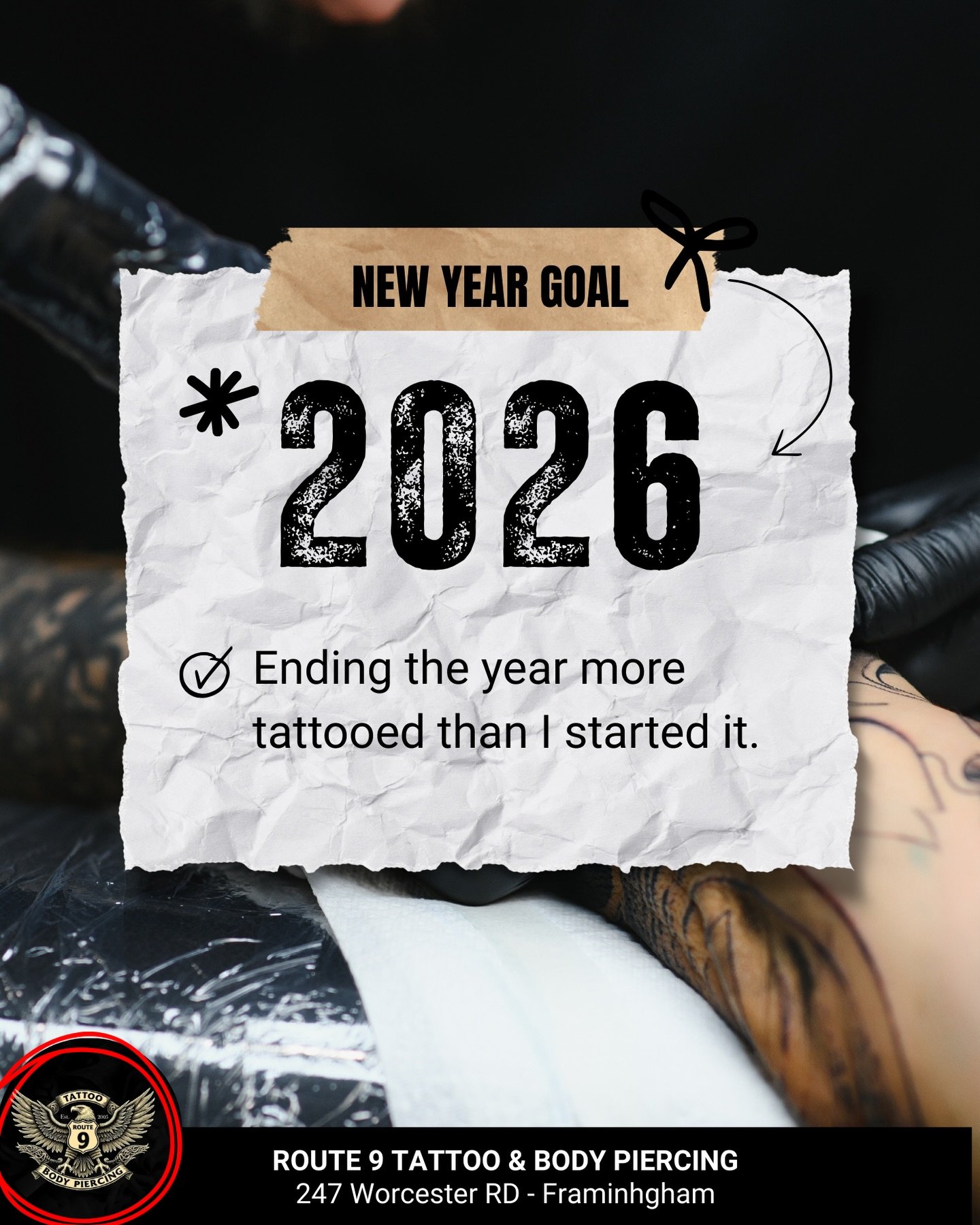 ✅ New Year, same goal: more ink, more stories, more YOU.
If your 2026 resolution includes getting tattooed (a lot), we&rsquo;ve got everything you need to make it happen, from fine lines to full sleeves, custom designs to bold cover-ups.

Start the y